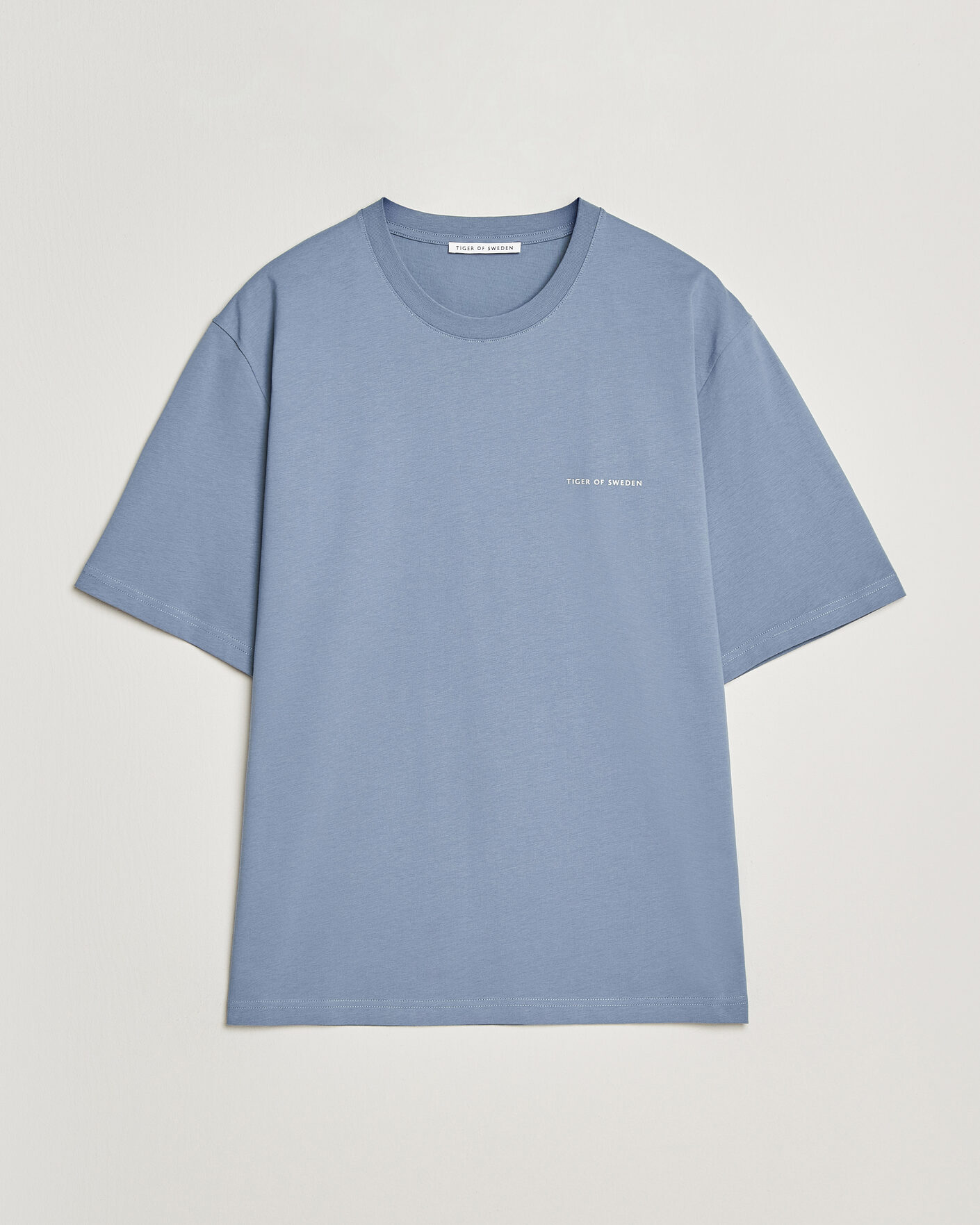 Uomini | T-shirt | Tiger of Sweden | Pro Logo Crew Neck T-Shirt Dull Blue
