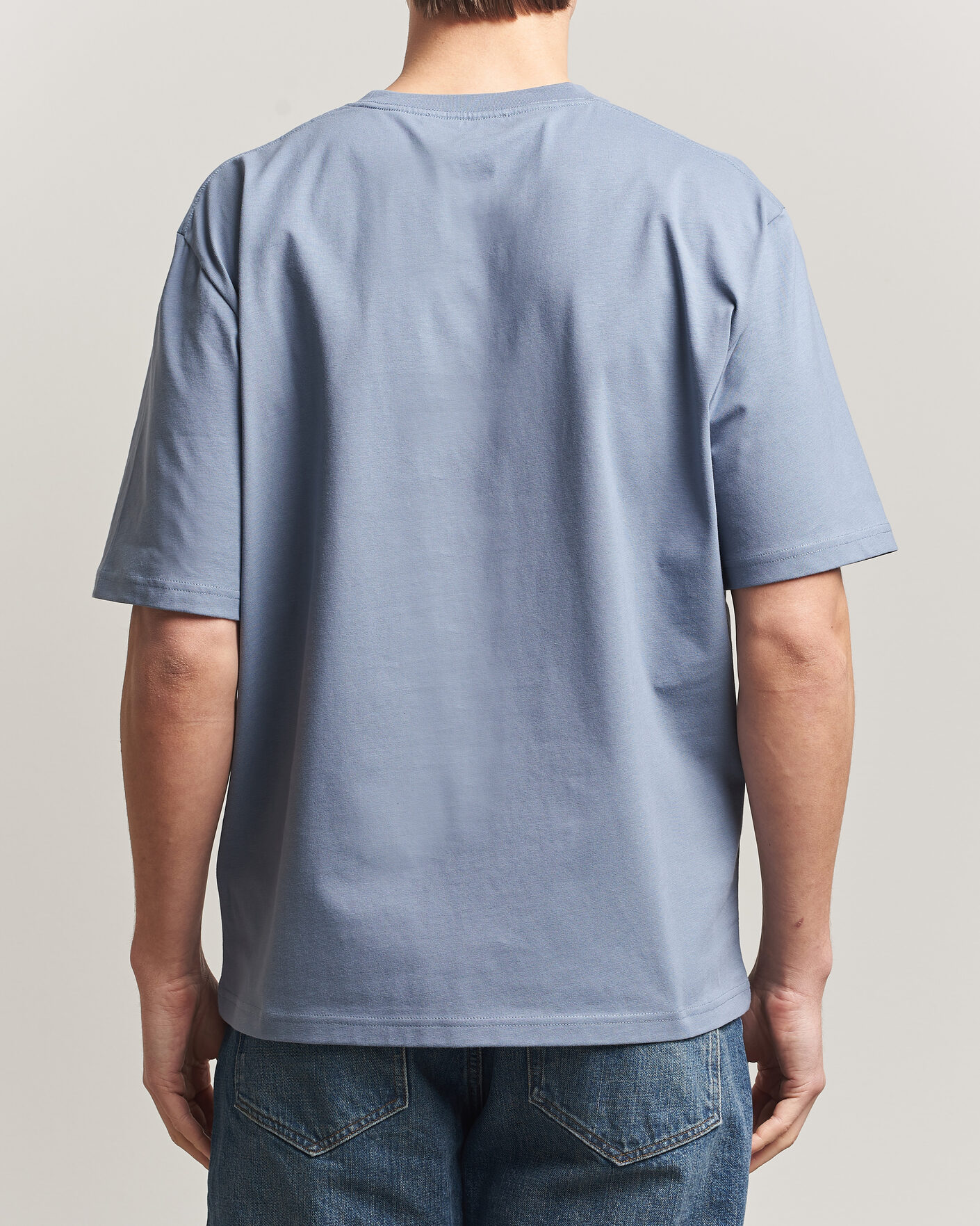 Uomini | T-shirt | Tiger of Sweden | Pro Logo Crew Neck T-Shirt Dull Blue