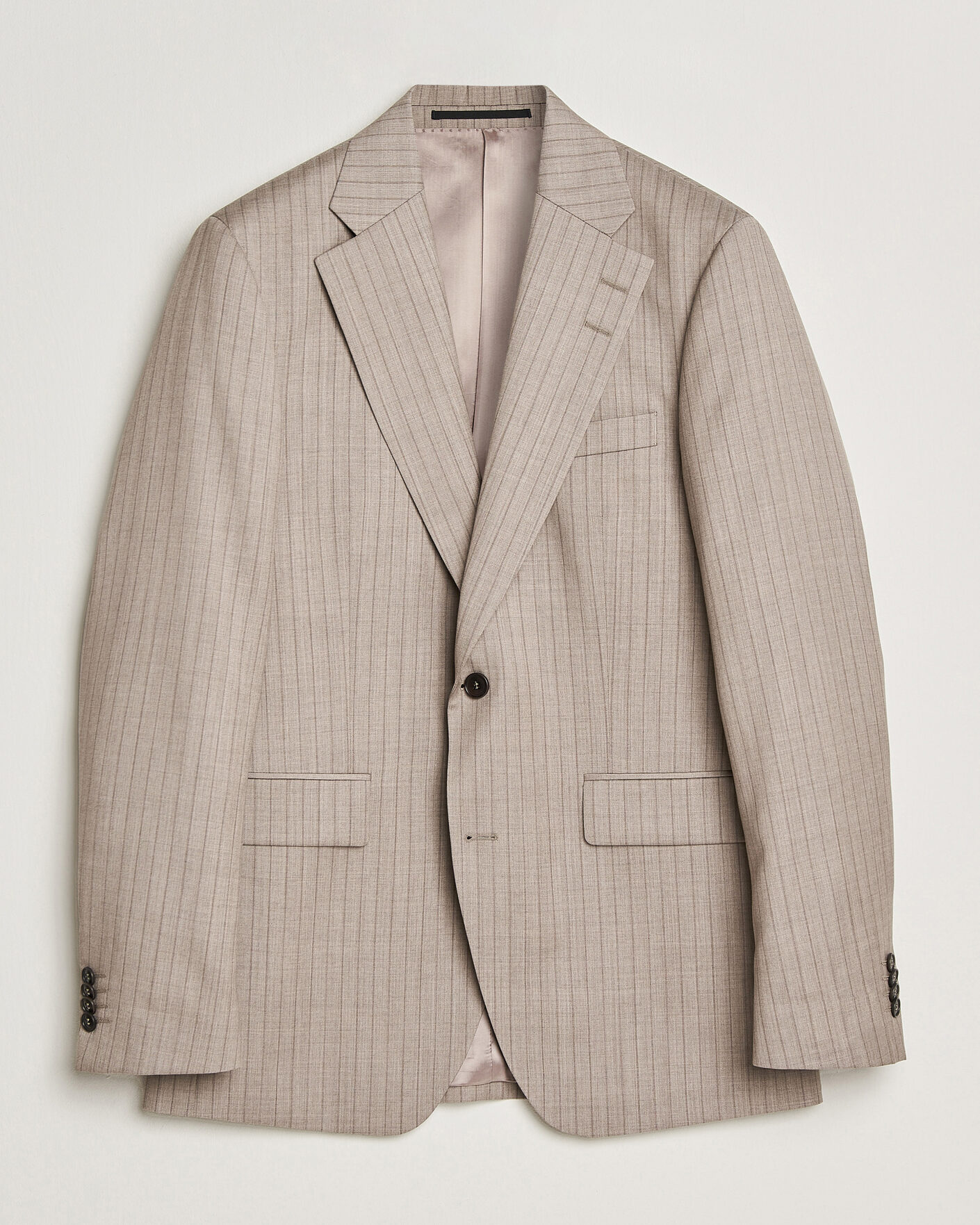 Uomini | Blazers | Tiger of Sweden | Ease Wool Pinstriped Blazer Clay