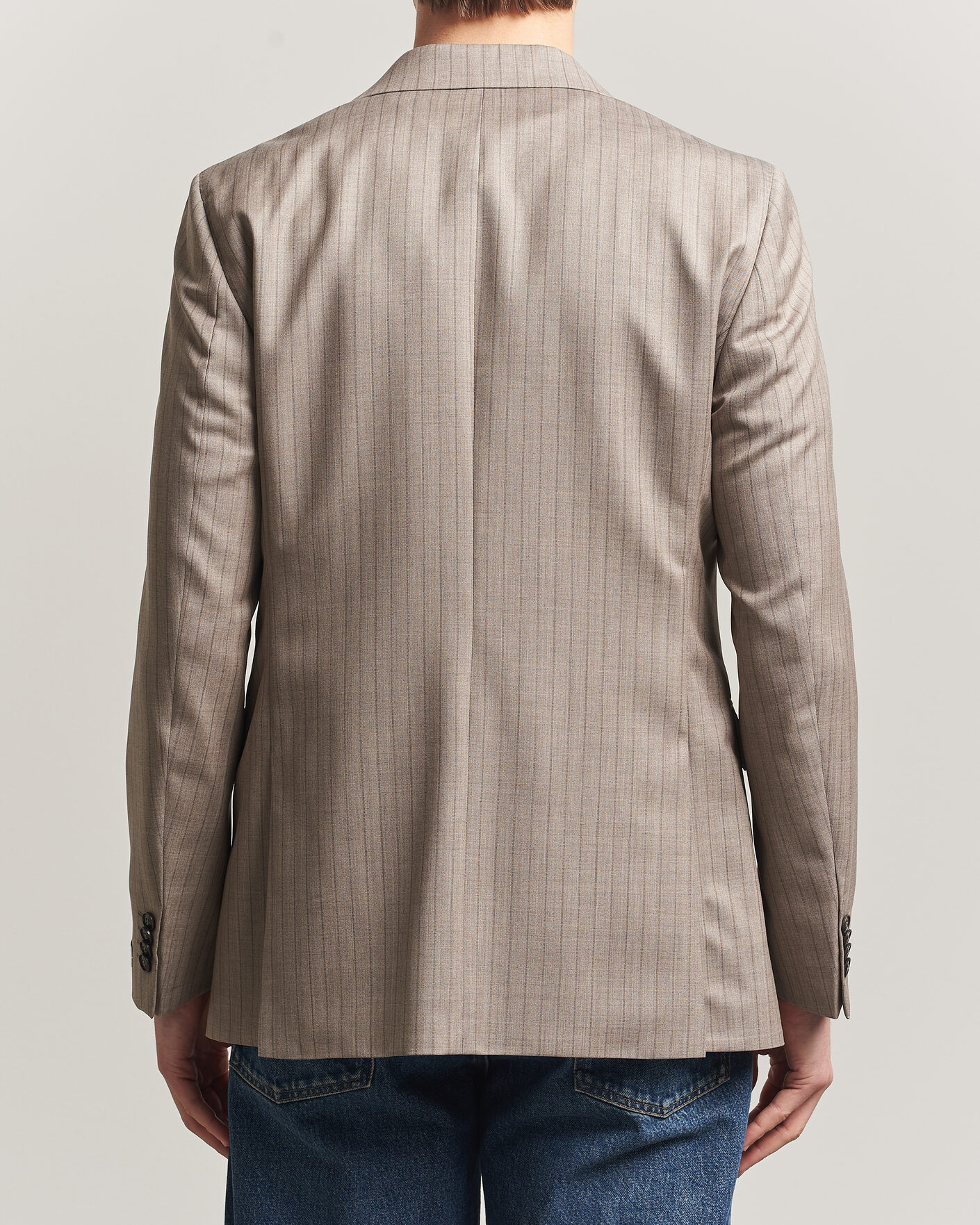 Uomini | Blazers | Tiger of Sweden | Ease Wool Pinstriped Blazer Clay