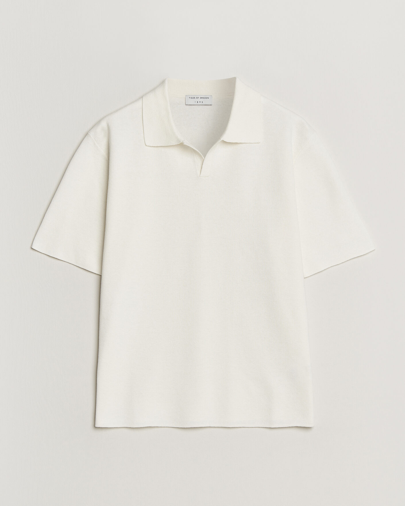 Uomini | Polo | Tiger of Sweden | Maelon Cotton/Linen Knitted Polo Pure White