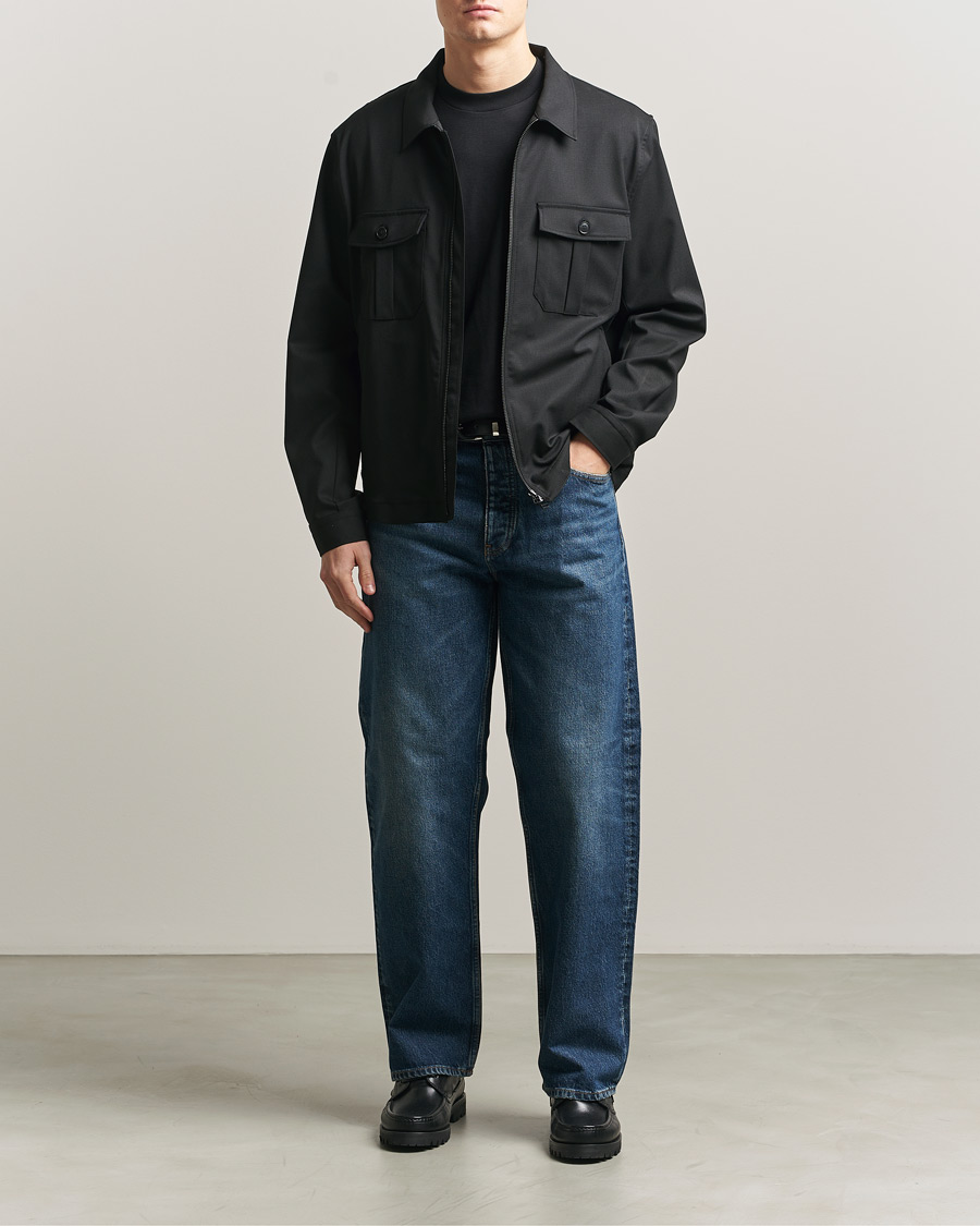 Uomini | Camicie | Tiger of Sweden | Barnaby Technical Overshirt Black