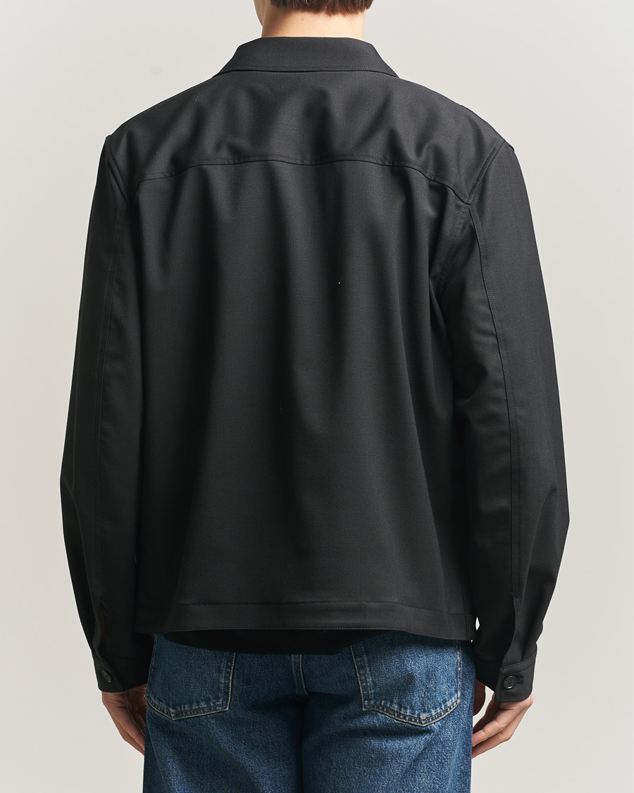 Uomini | Camicie | Tiger of Sweden | Barnaby Technical Overshirt Black