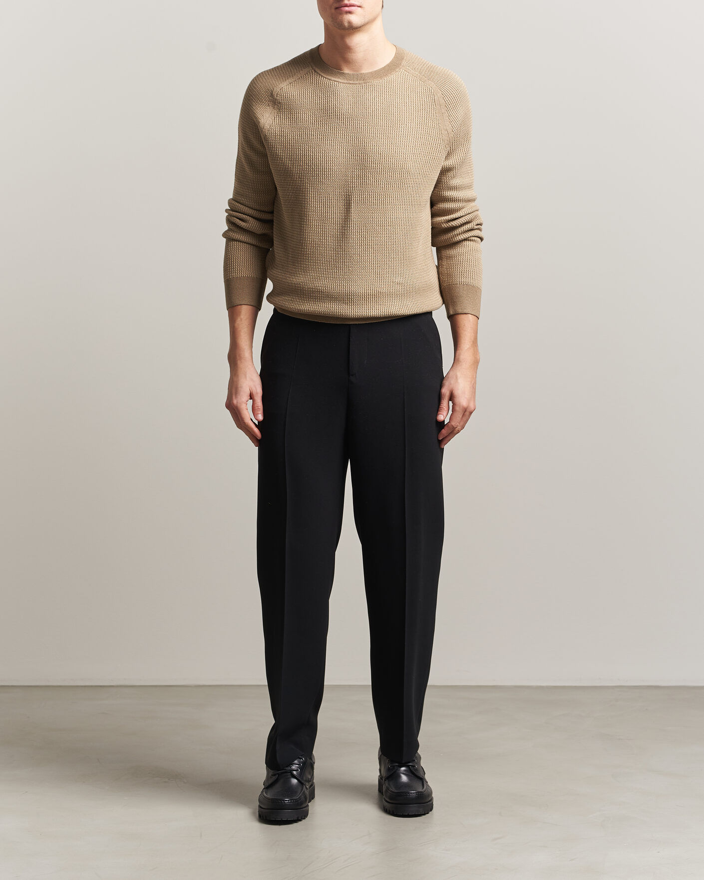 Uomini | Maglieria | Tiger of Sweden | Martin Knitted Sweater Umber Brown