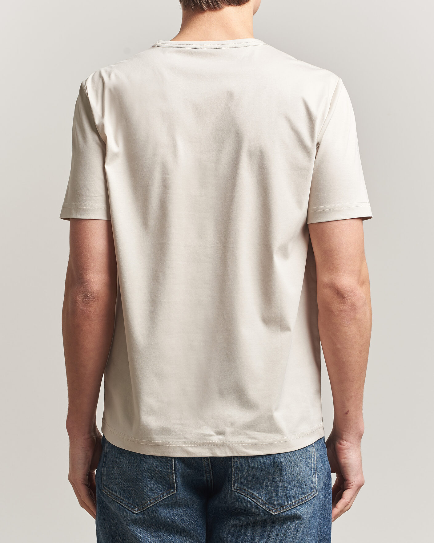 Uomini | T-shirt | Tiger of Sweden | Olaf Mercerized Cotton T-Shirt Seline Grey