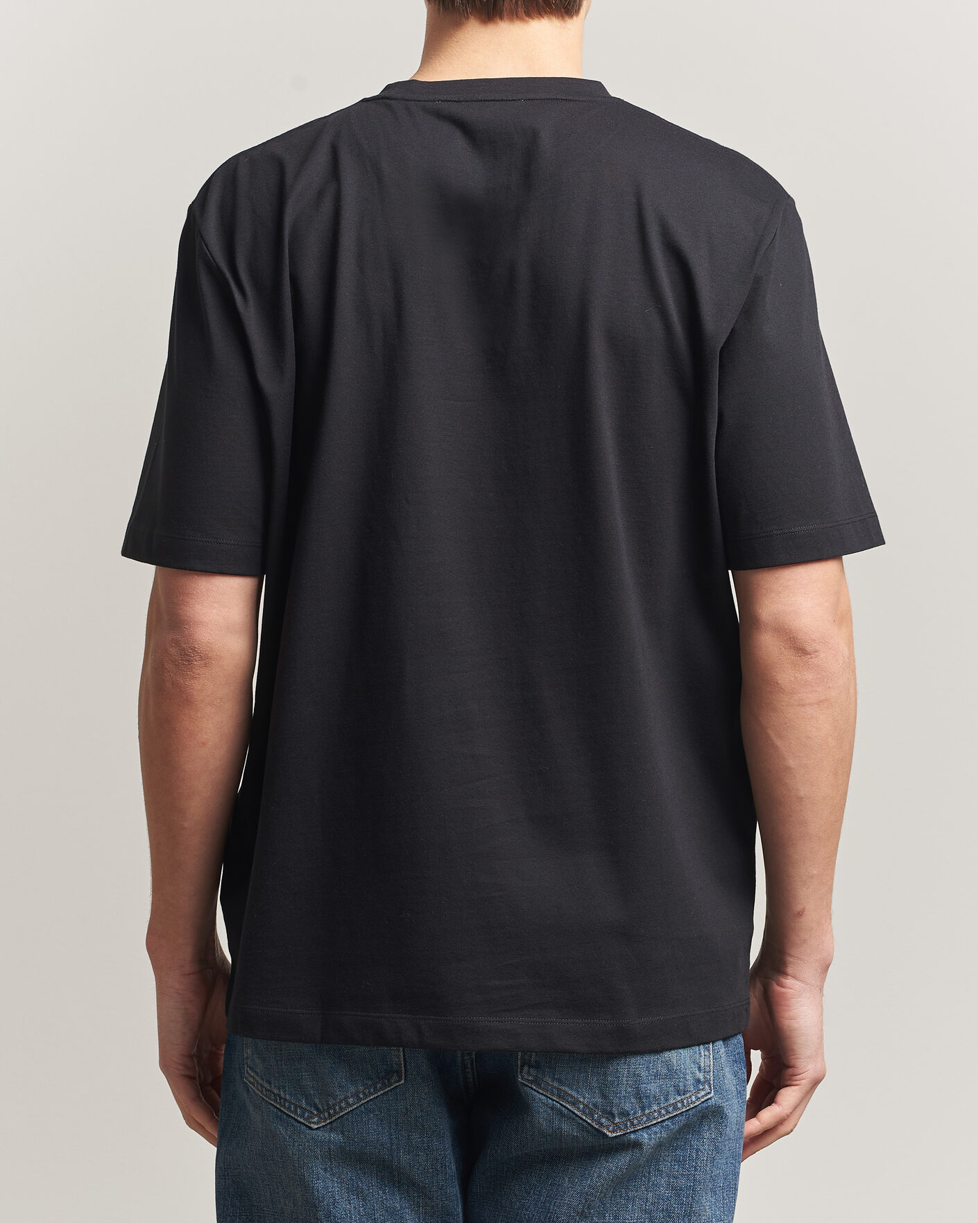 Uomini | T-shirt | Tiger of Sweden | Pro Cotton Logo T-Shirt Black