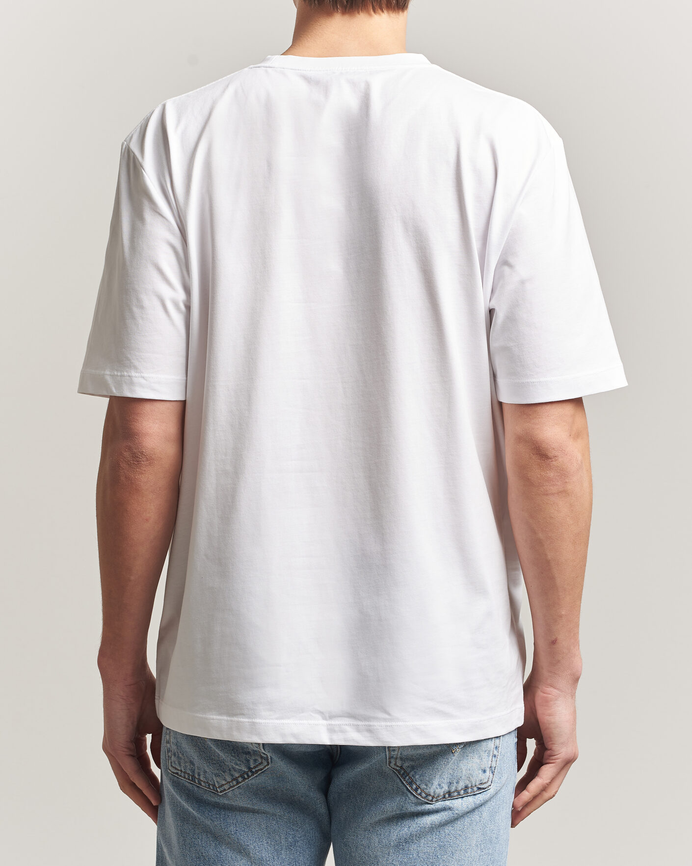 Uomini | T-shirt | Tiger of Sweden | Pro Cotton Logo T-Shirt Pure White