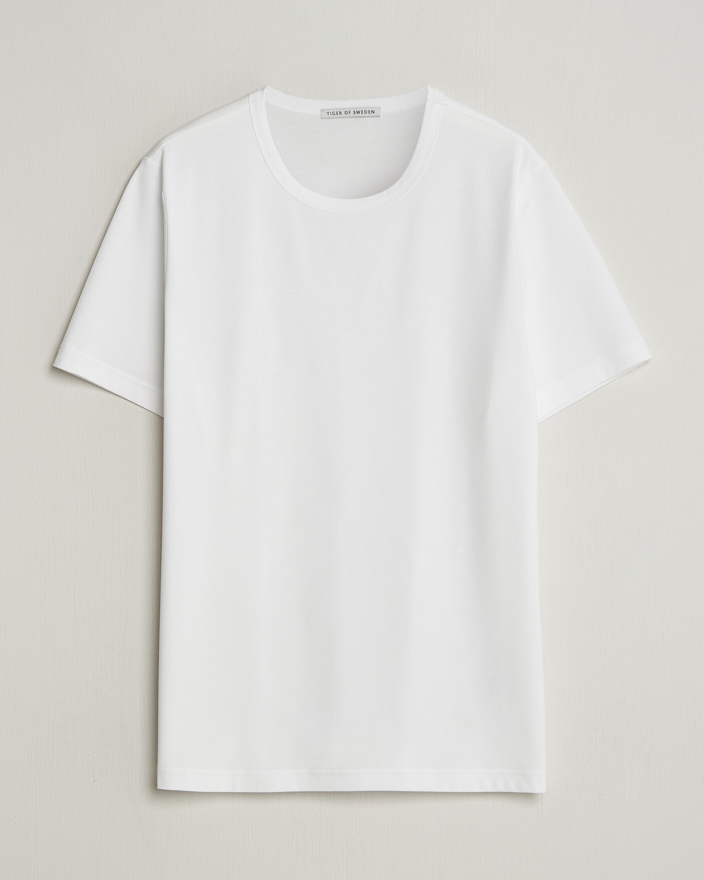 Uomini | T-shirt | Tiger of Sweden | Olaf Mercerized Cotton T-Shirt Pure White