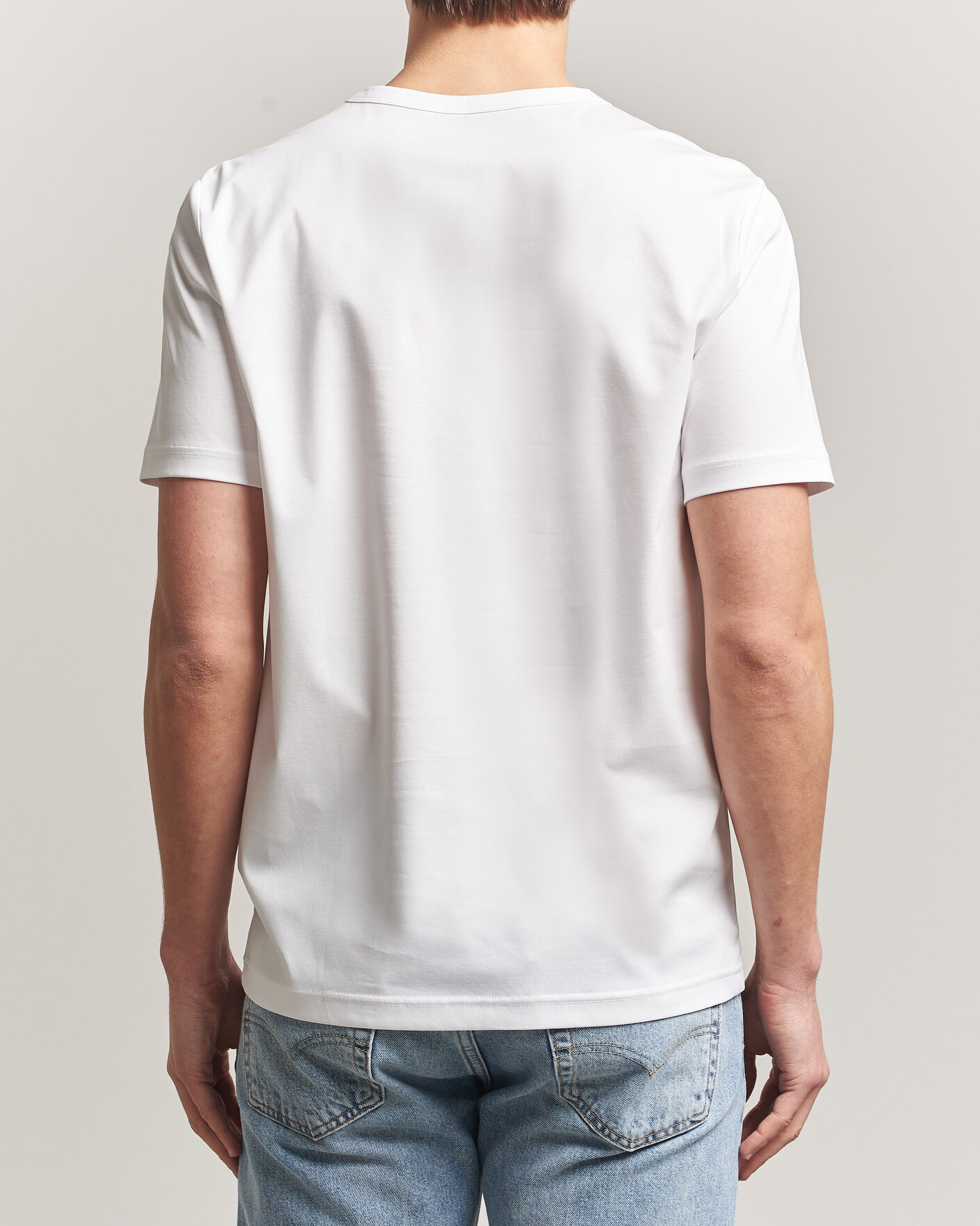 Uomini | T-shirt | Tiger of Sweden | Olaf Mercerized Cotton T-Shirt Pure White