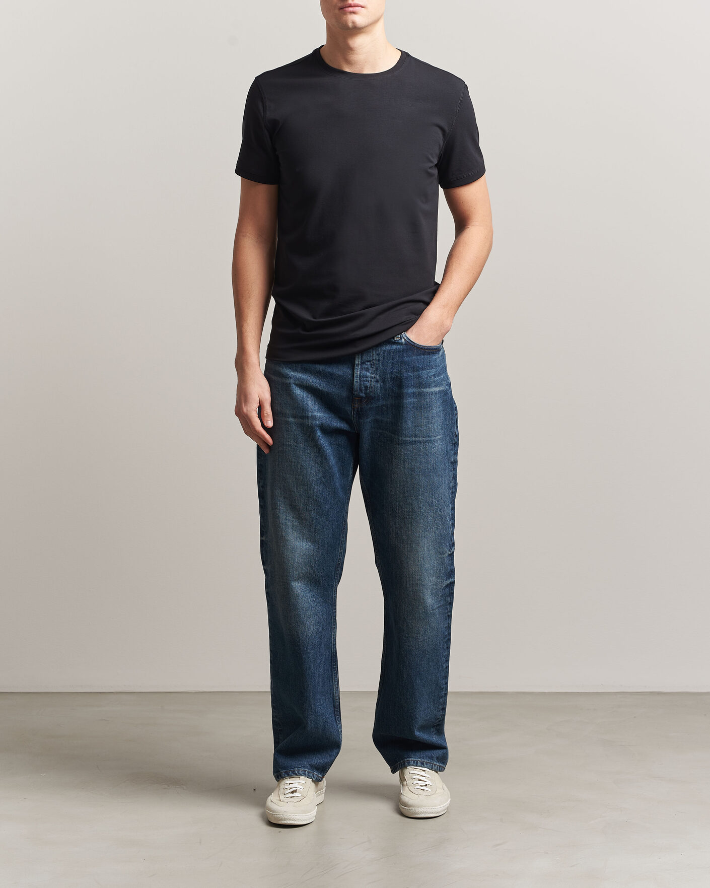 Uomini | T-shirt | Tiger of Sweden | Heimdal 2-Pack Crew Neck T-Shirt Black