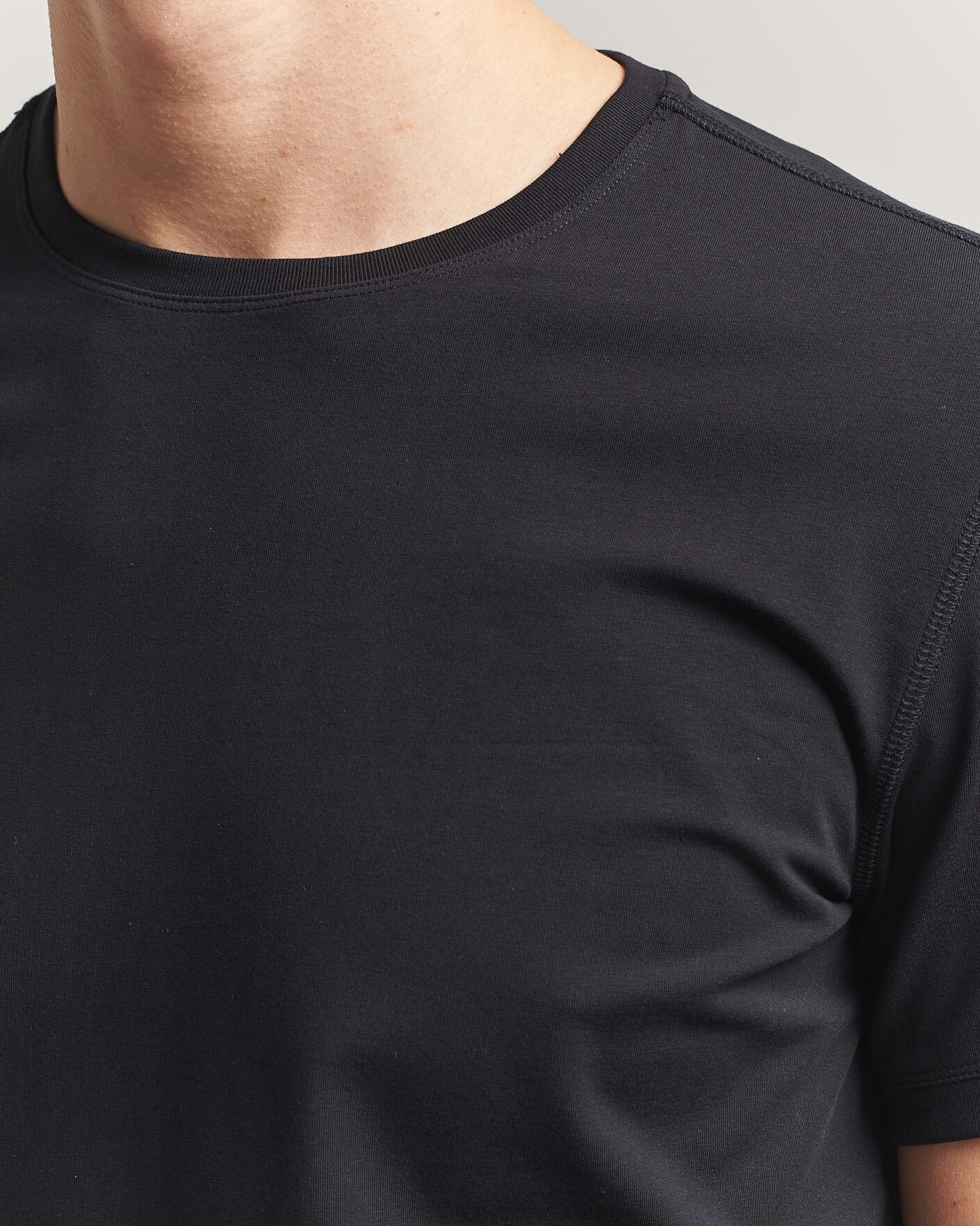 Uomini | T-shirt | Tiger of Sweden | Heimdal 2-Pack Crew Neck T-Shirt Black