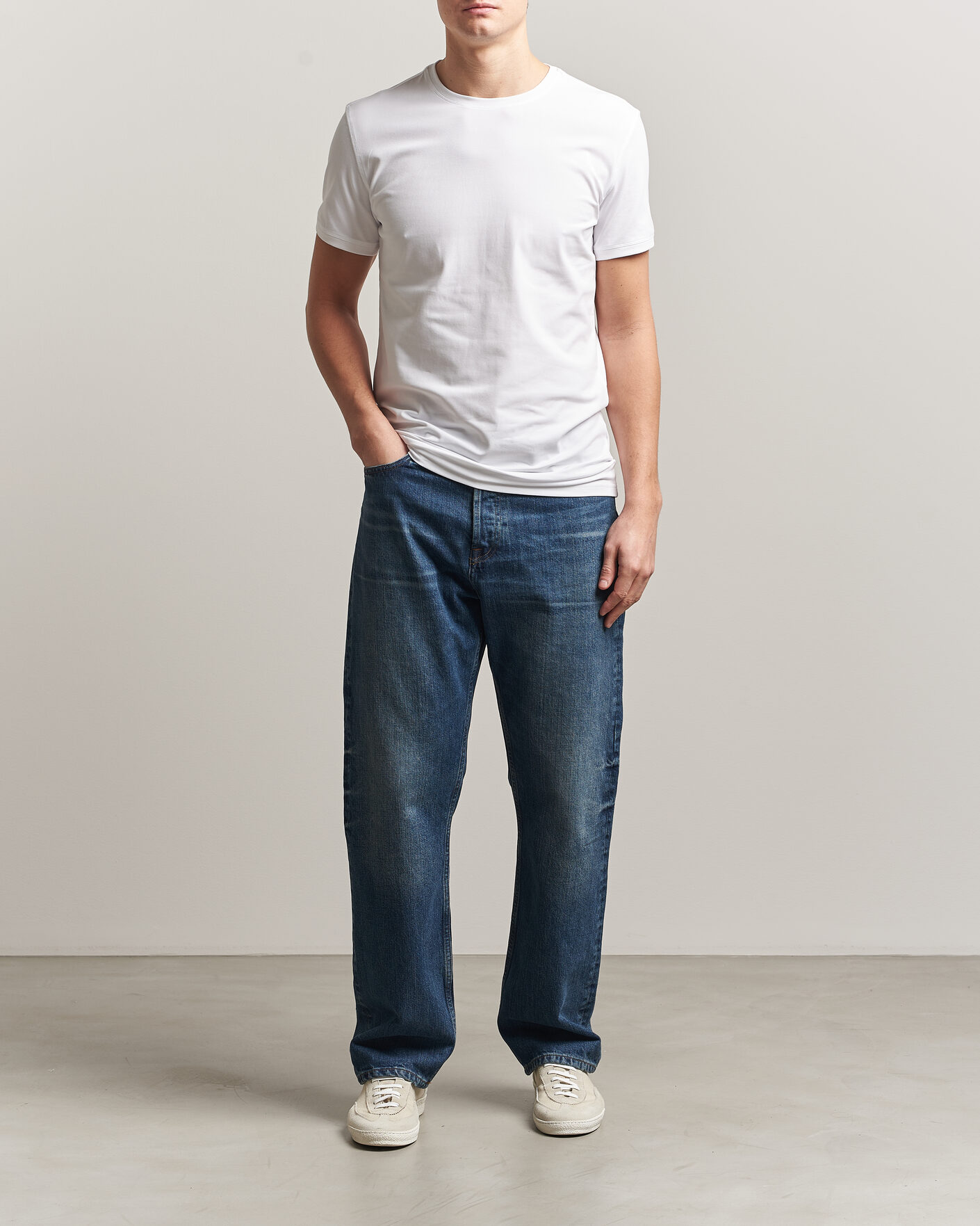 Uomini | T-shirt | Tiger of Sweden | Heimdal 2-Pack Crew Neck T-Shirt Pure White