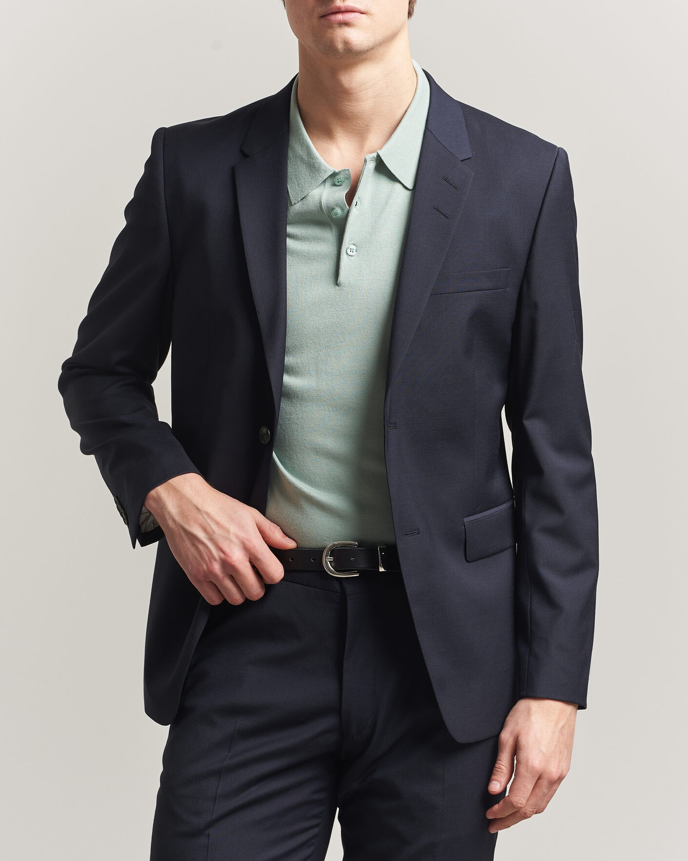 Uomini | Blazers | Tiger of Sweden | Jamie Wool Travel Suit Blazer Dark Ink