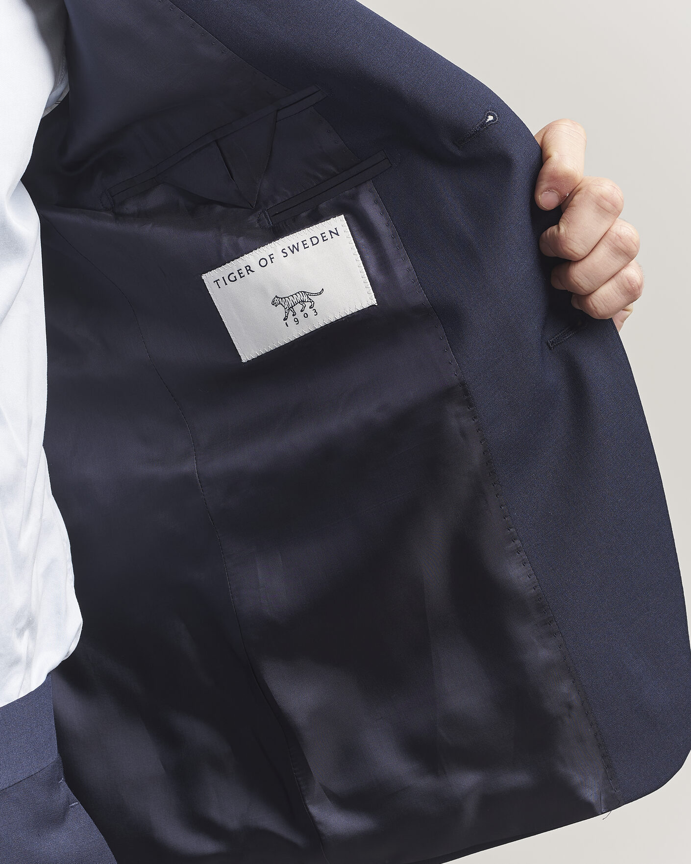 Uomini | Blazers | Tiger of Sweden | Jamie Wool Travel Suit Blazer Royal Blue