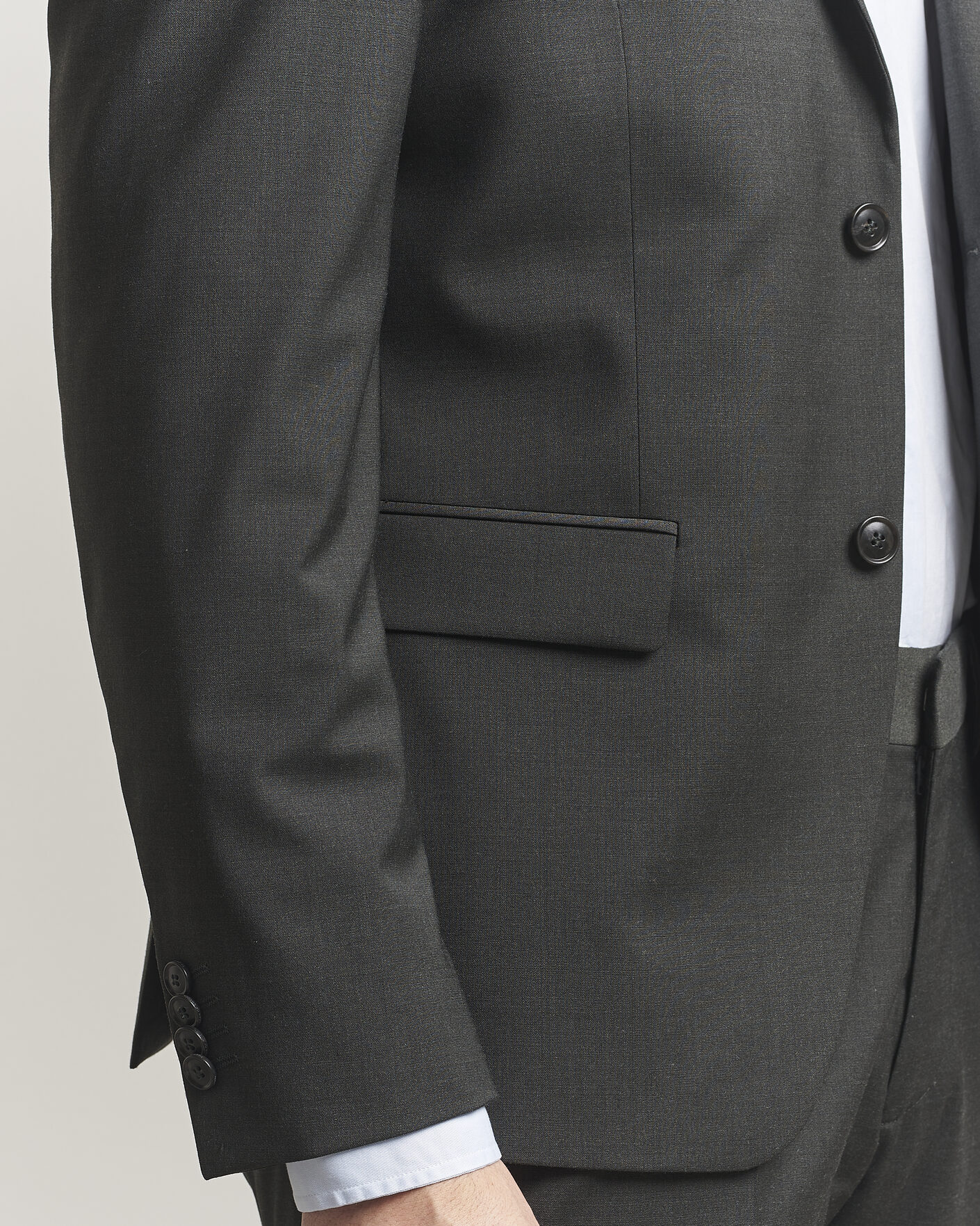 Uomini | Blazers | Tiger of Sweden | Jamie Wool Travel Suit Blazer Olive Extreme