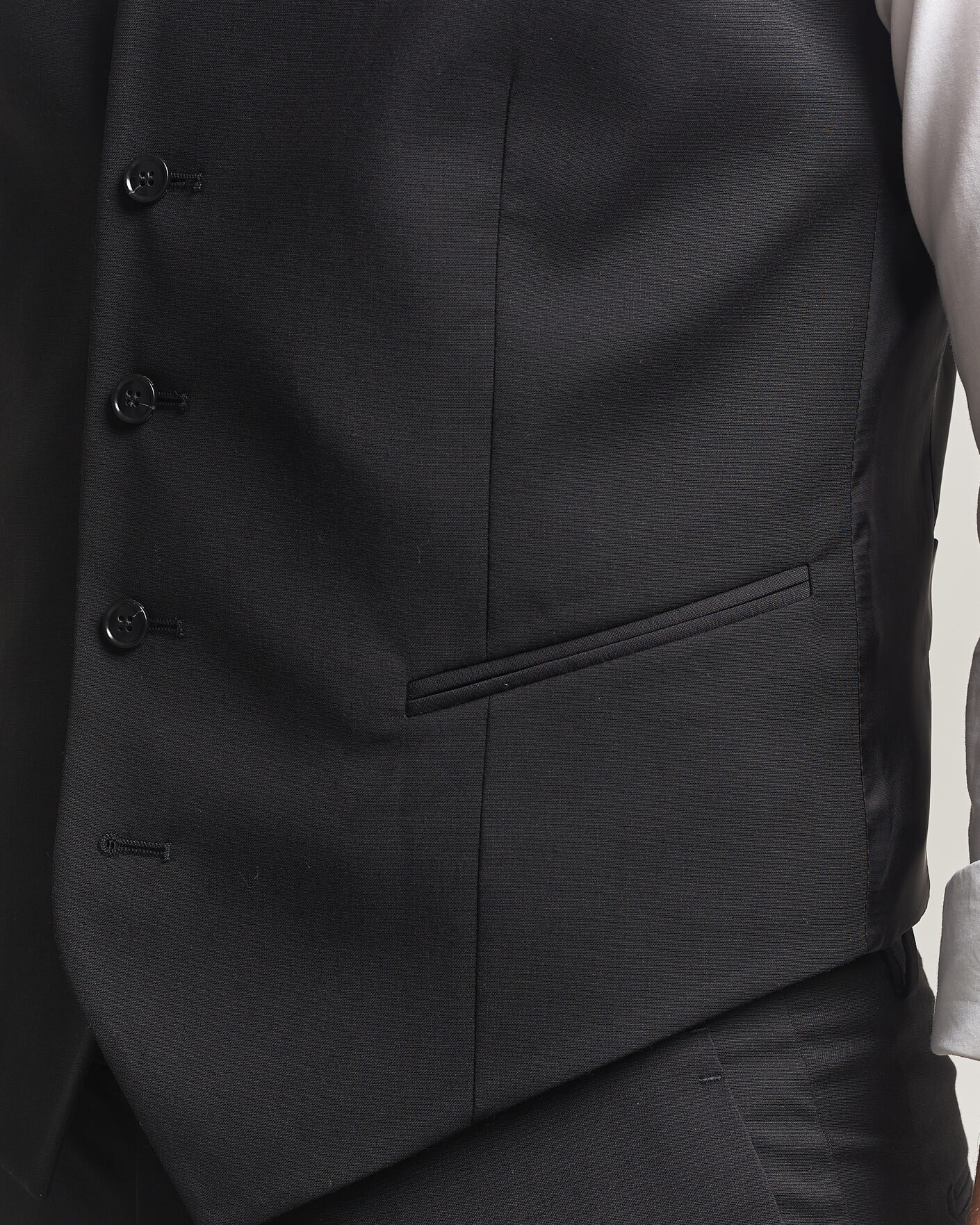 Uomini | Gilet | Tiger of Sweden | Winston Wool Travel Waistcoat Black