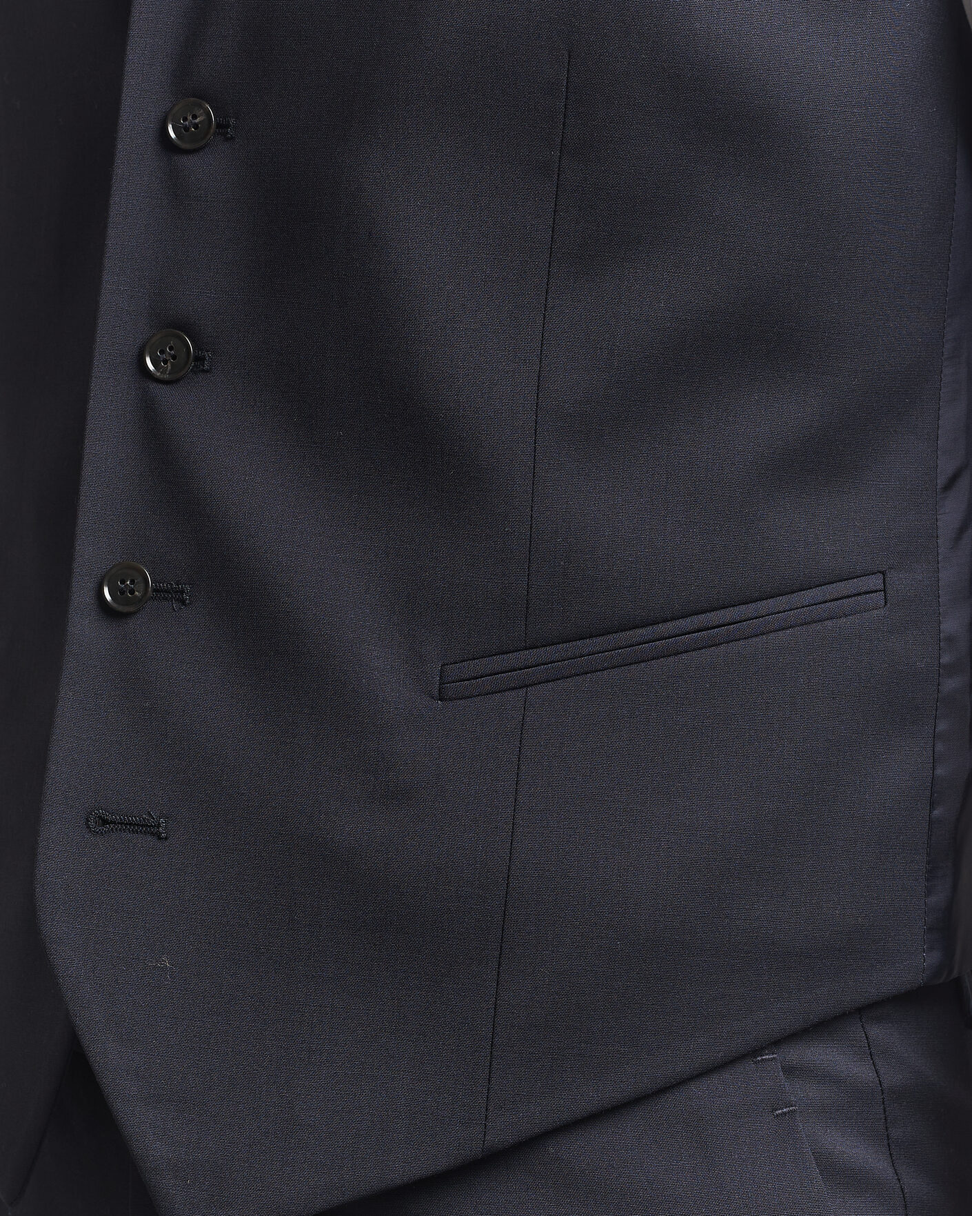 Uomini | Gilet | Tiger of Sweden | Winston Wool Travel Waistcoat Dark Ink