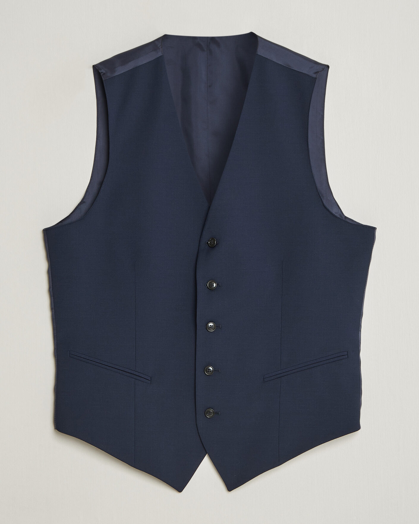 Uomini | Gilet | Tiger of Sweden | Winston Wool Travel Waistcoat Royal Blue