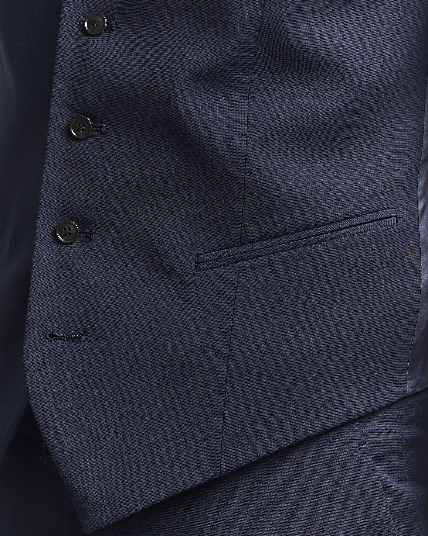 Uomini | Gilet | Tiger of Sweden | Winston Wool Travel Waistcoat Royal Blue