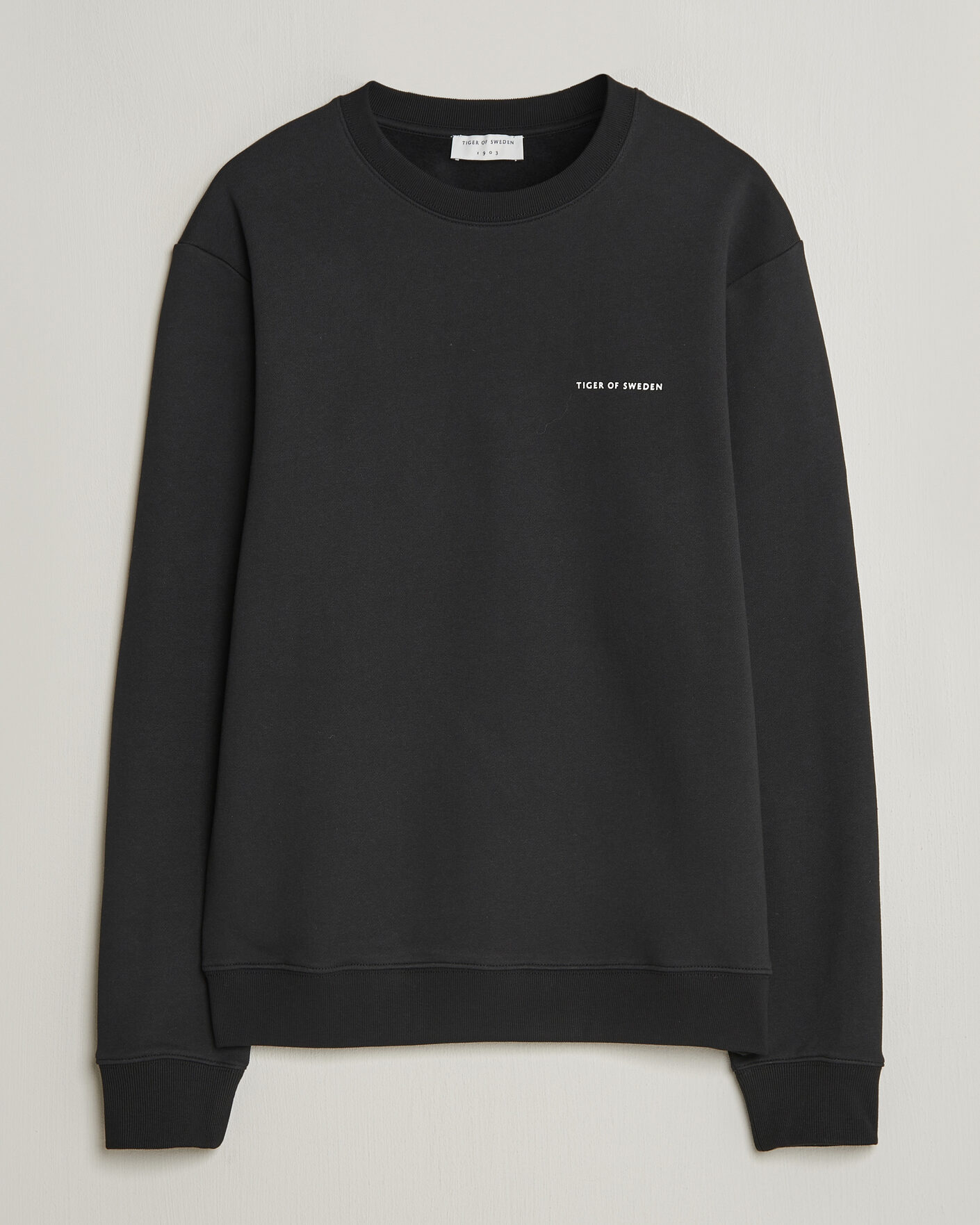 Uomini | Maglieria | Tiger of Sweden | Emerson Crew Neck Sweatshirt Black