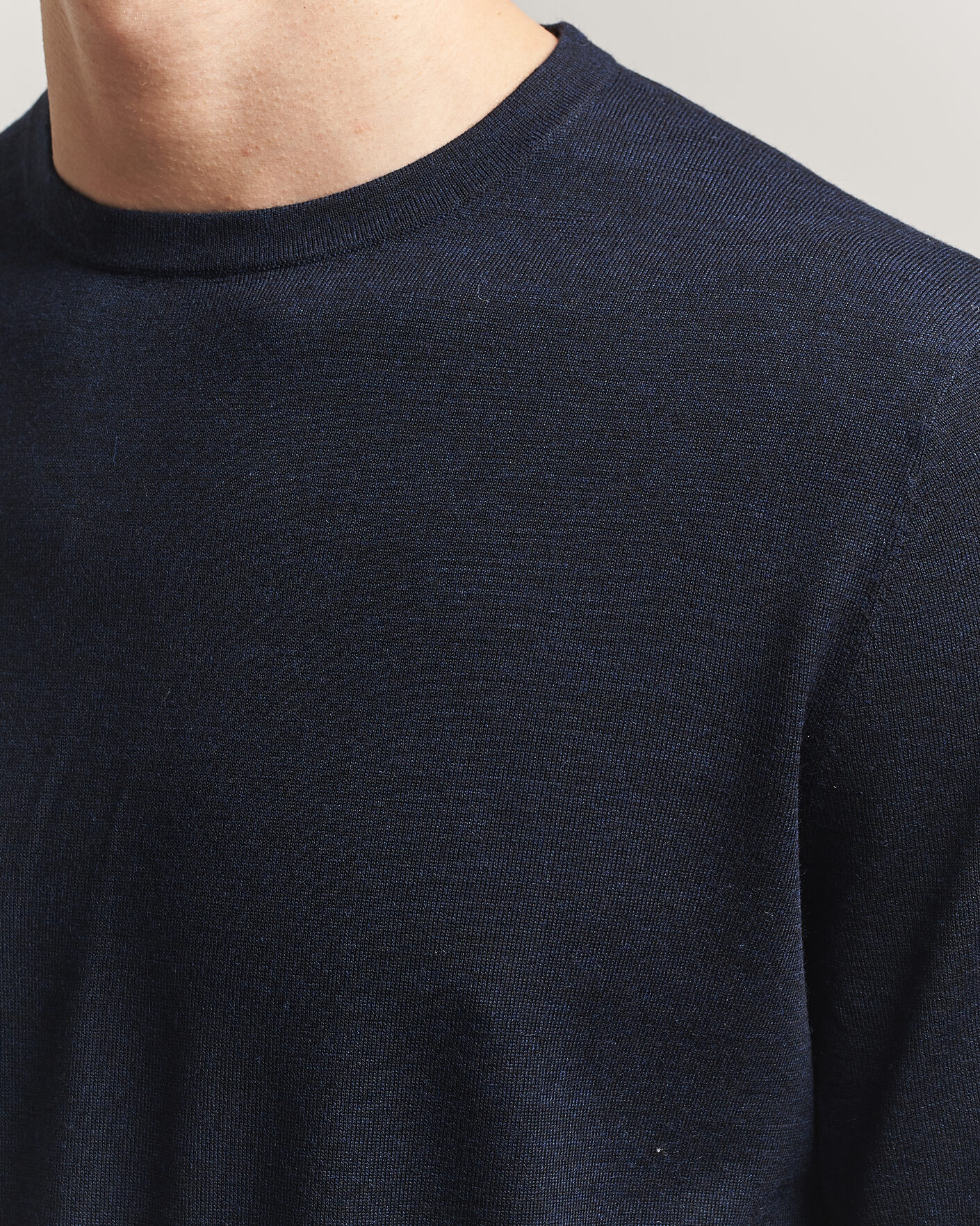 Uomini | T-shirt | Tiger of Sweden | Connor Knitted Crew Neck T-Shirt Light Ink