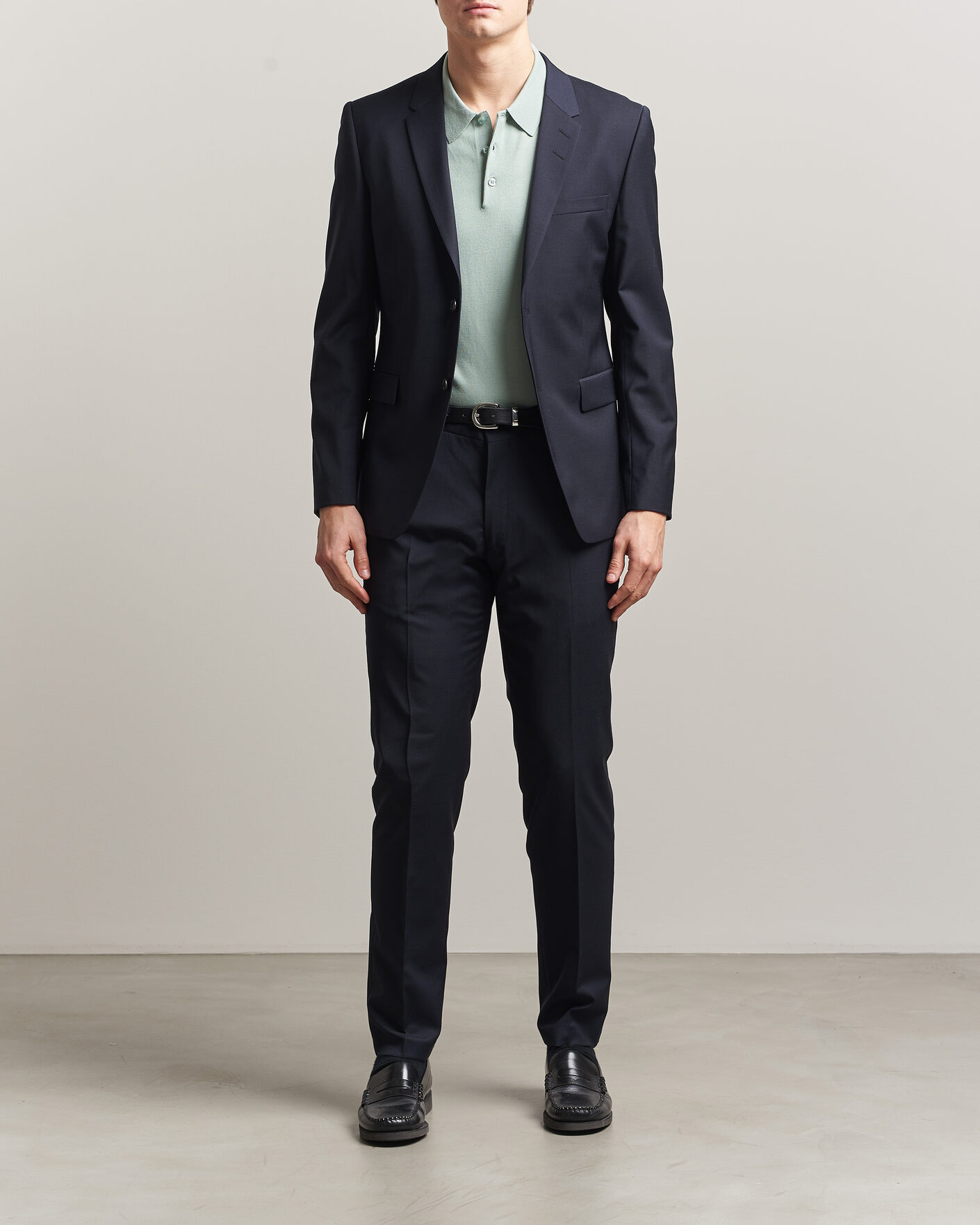 Uomini | Pantaloni | Tiger of Sweden | Tenuta Wool Travel Suit Trousers Dark Ink