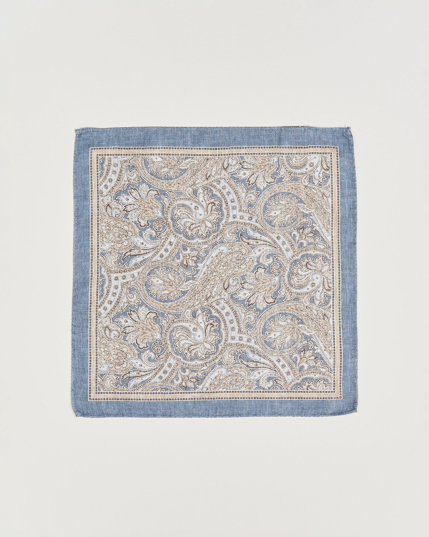 Uomini | Fazzoletti da taschino | Amanda Christensen | Silk Shappe Double Faced Pocket Square Navy