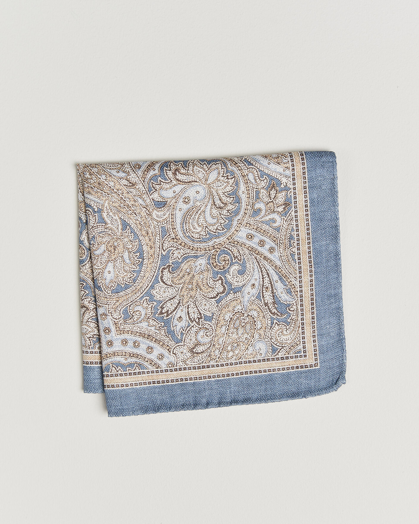 Uomini | Fazzoletti da taschino | Amanda Christensen | Silk Shappe Double Faced Pocket Square Navy