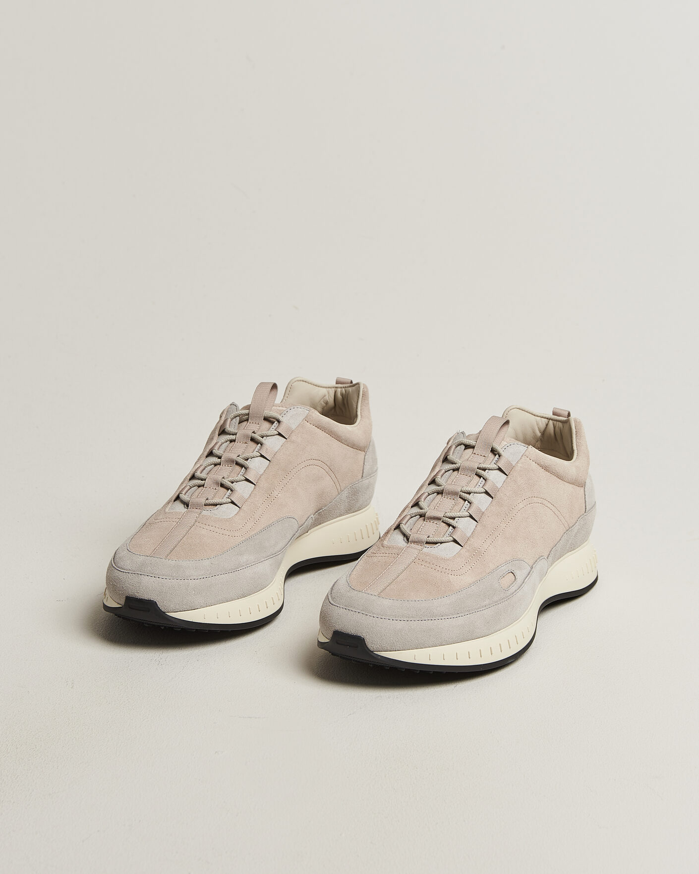 Uomini | Sneakers | John Lobb | Laced Running Sneakers Sand Suede