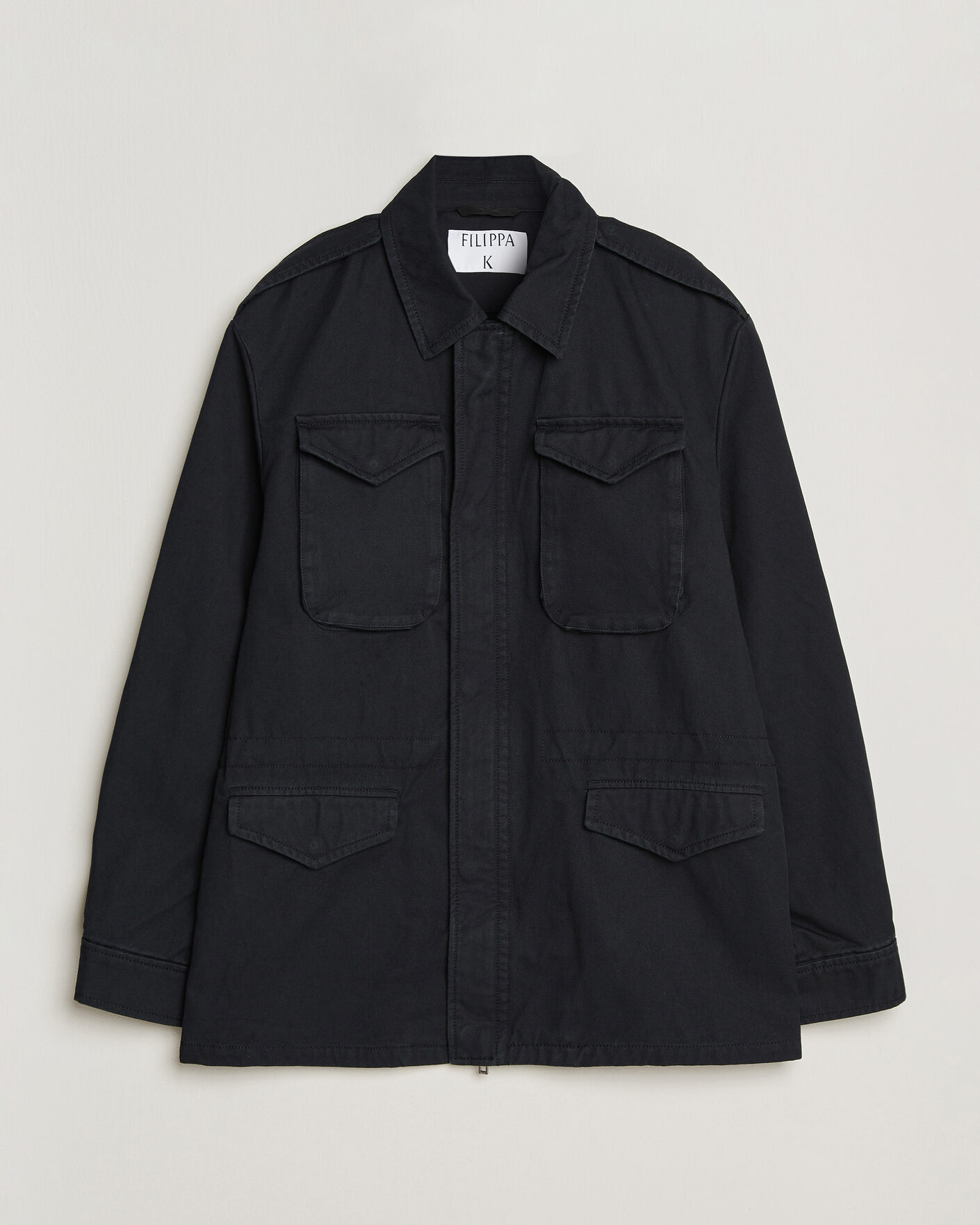 Uomini | Giacche | Filippa K | Cotton Field Jacket Black