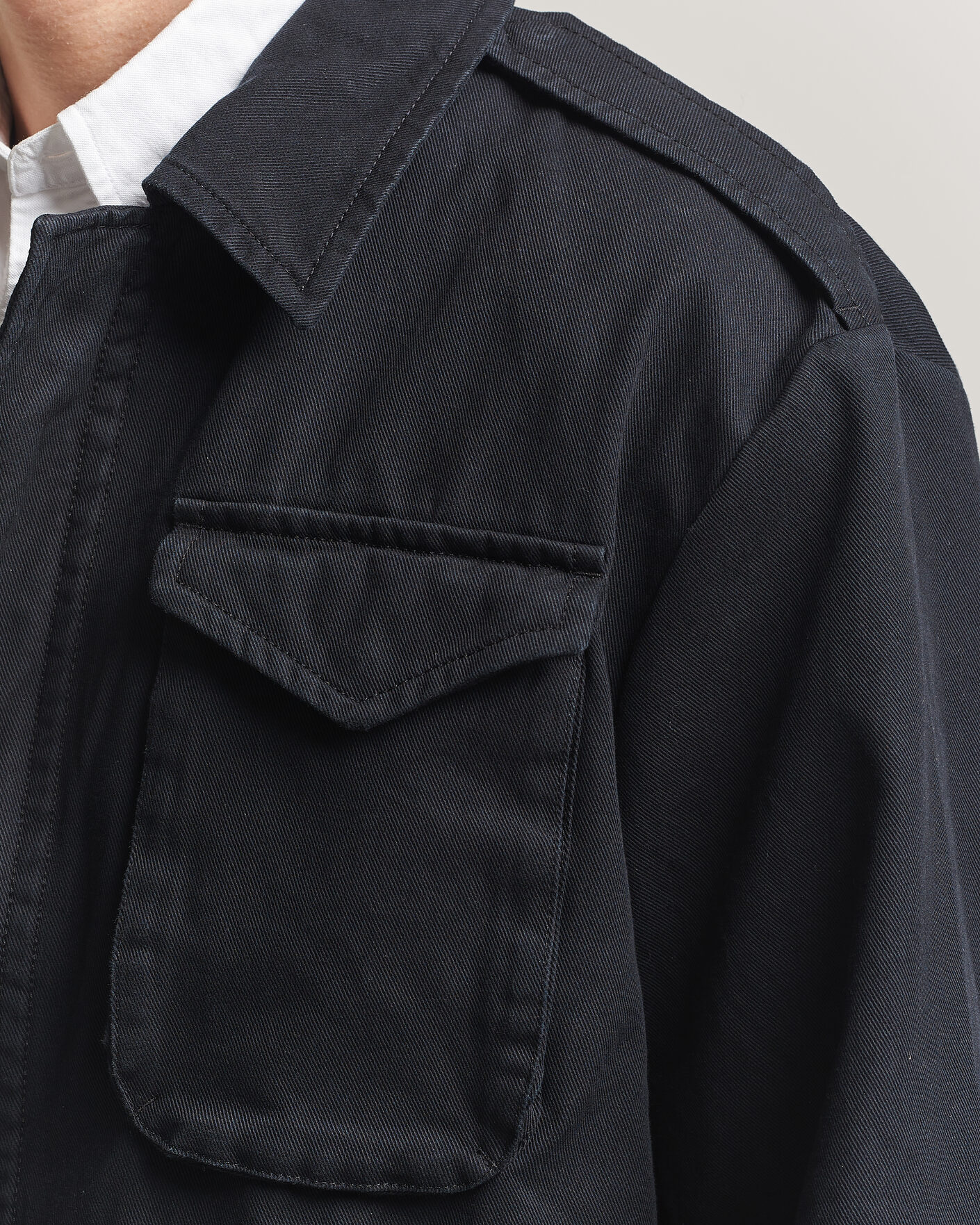 Uomini | Giacche | Filippa K | Cotton Field Jacket Black