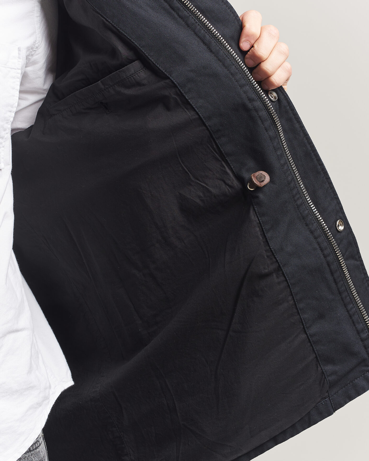Uomini | Giacche | Filippa K | Cotton Field Jacket Black