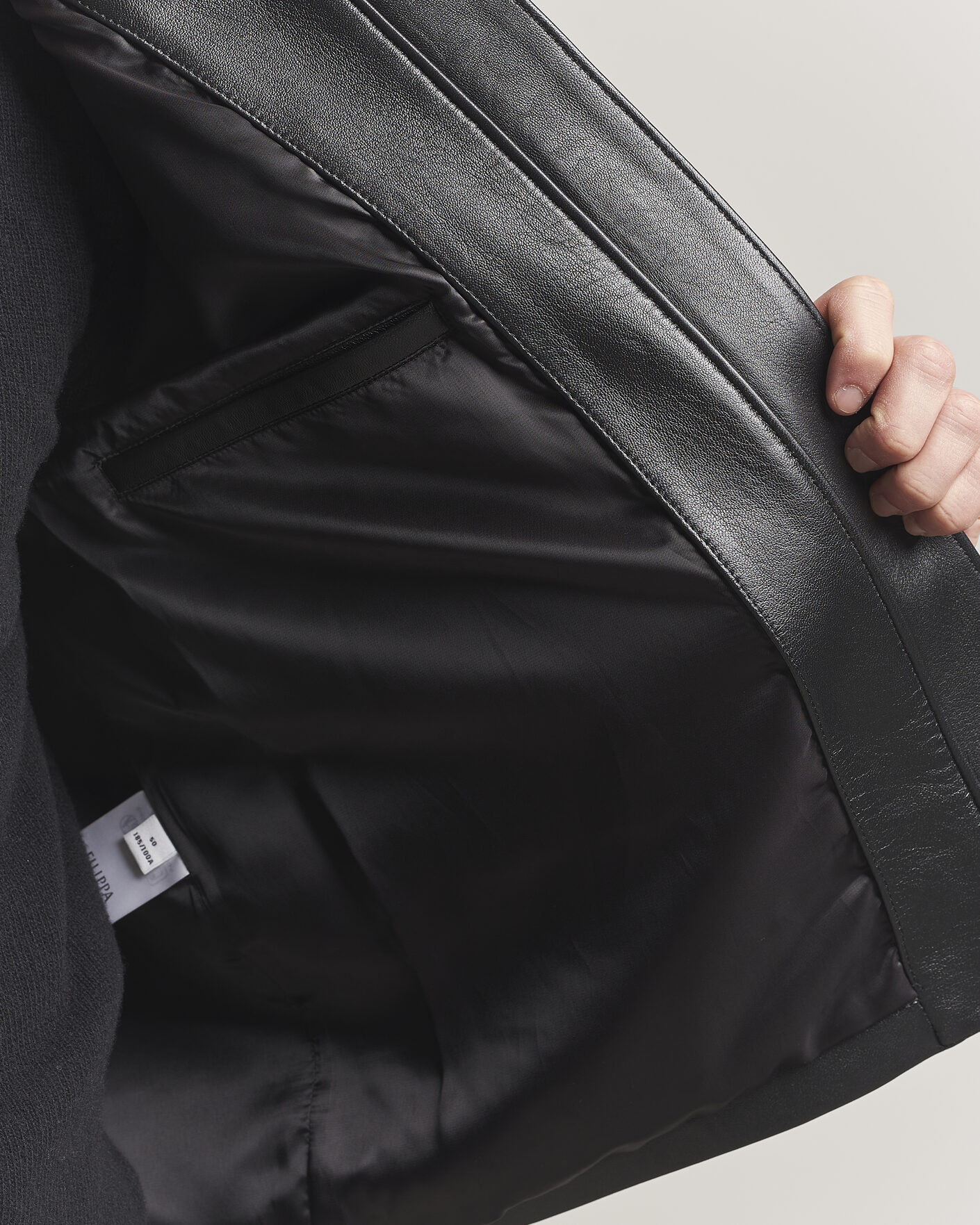 Uomini | Giacche | Filippa K | Leather Coach Jacket Black