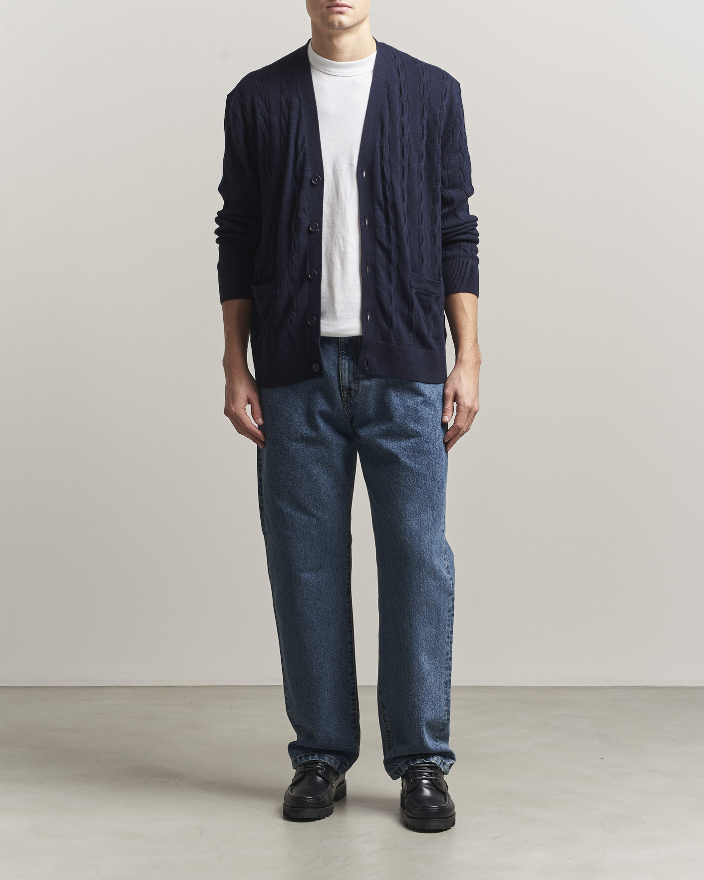 Uomini | Jeans | Filippa K | Workwear Jeans Washed Mid Blue