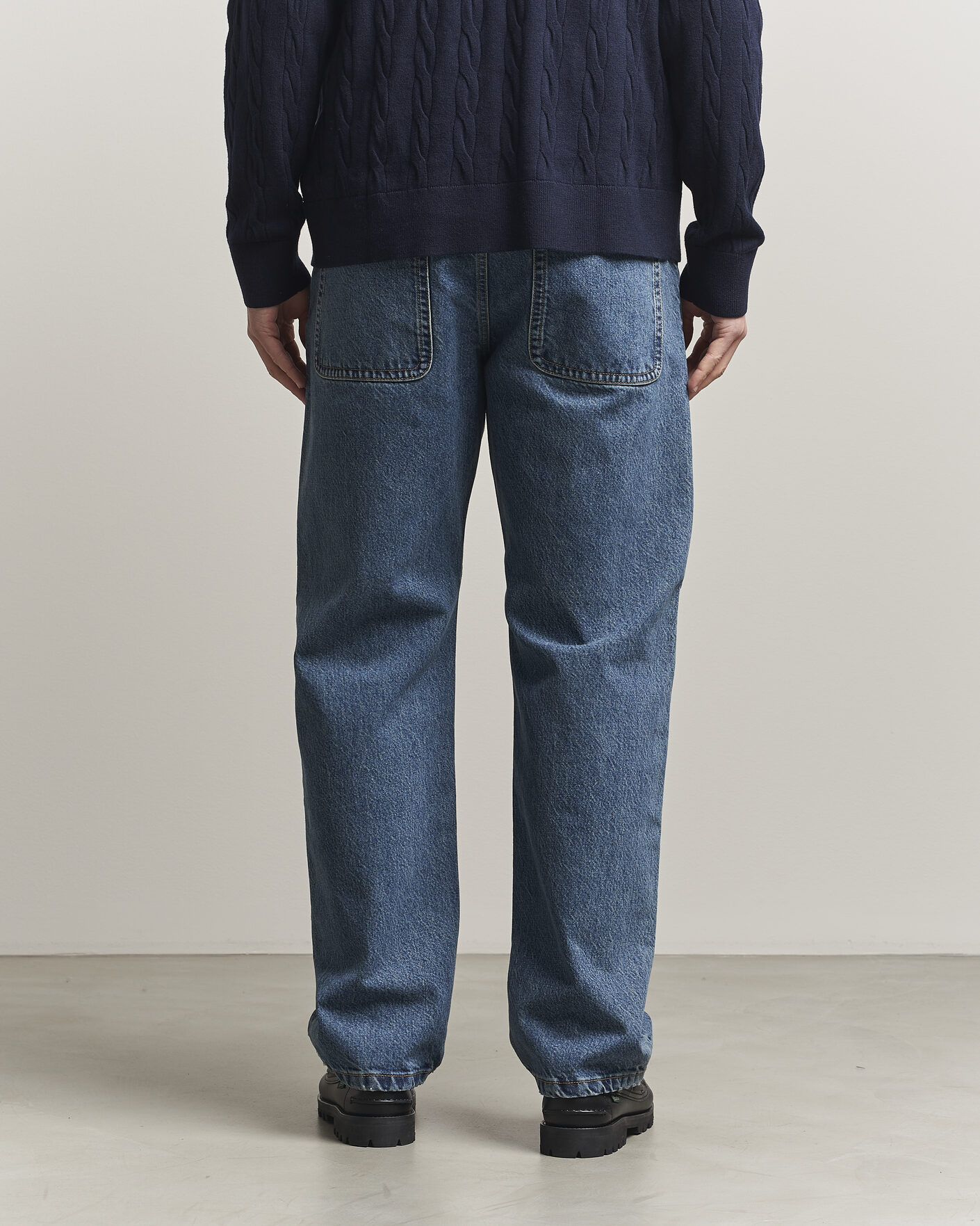 Uomini | Jeans | Filippa K | Workwear Jeans Washed Mid Blue