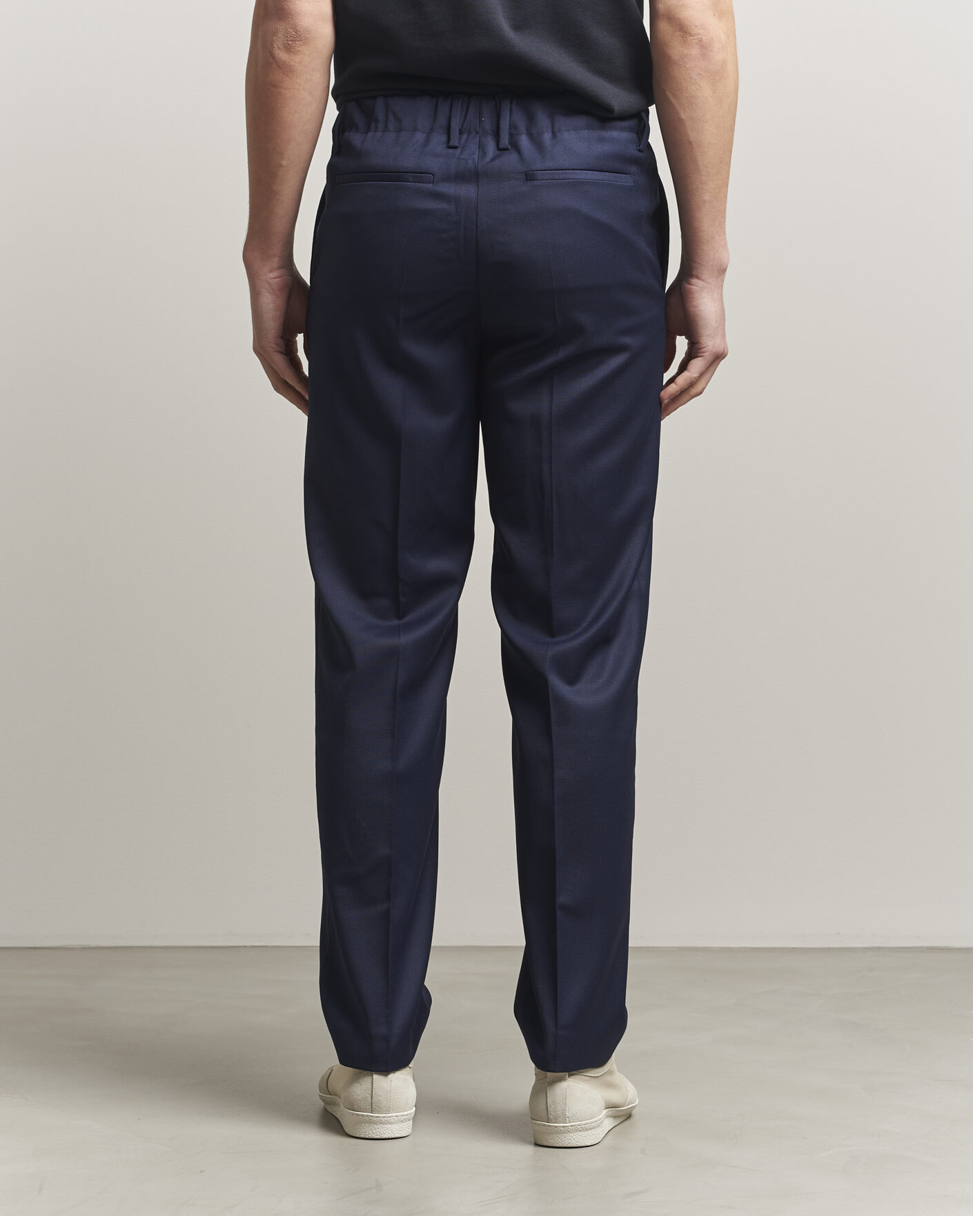 Uomini | Pantaloni | Filippa K | Troy Tailored Drawstring Trousers Ink Navy