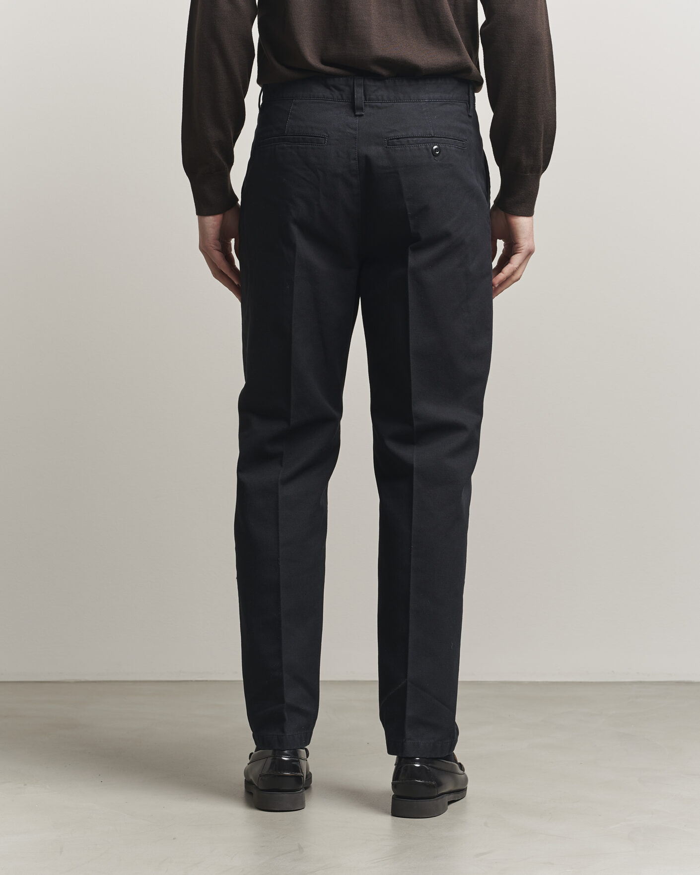 Uomini | Pantaloni | Filippa K | Carl Cotton Trousers Black