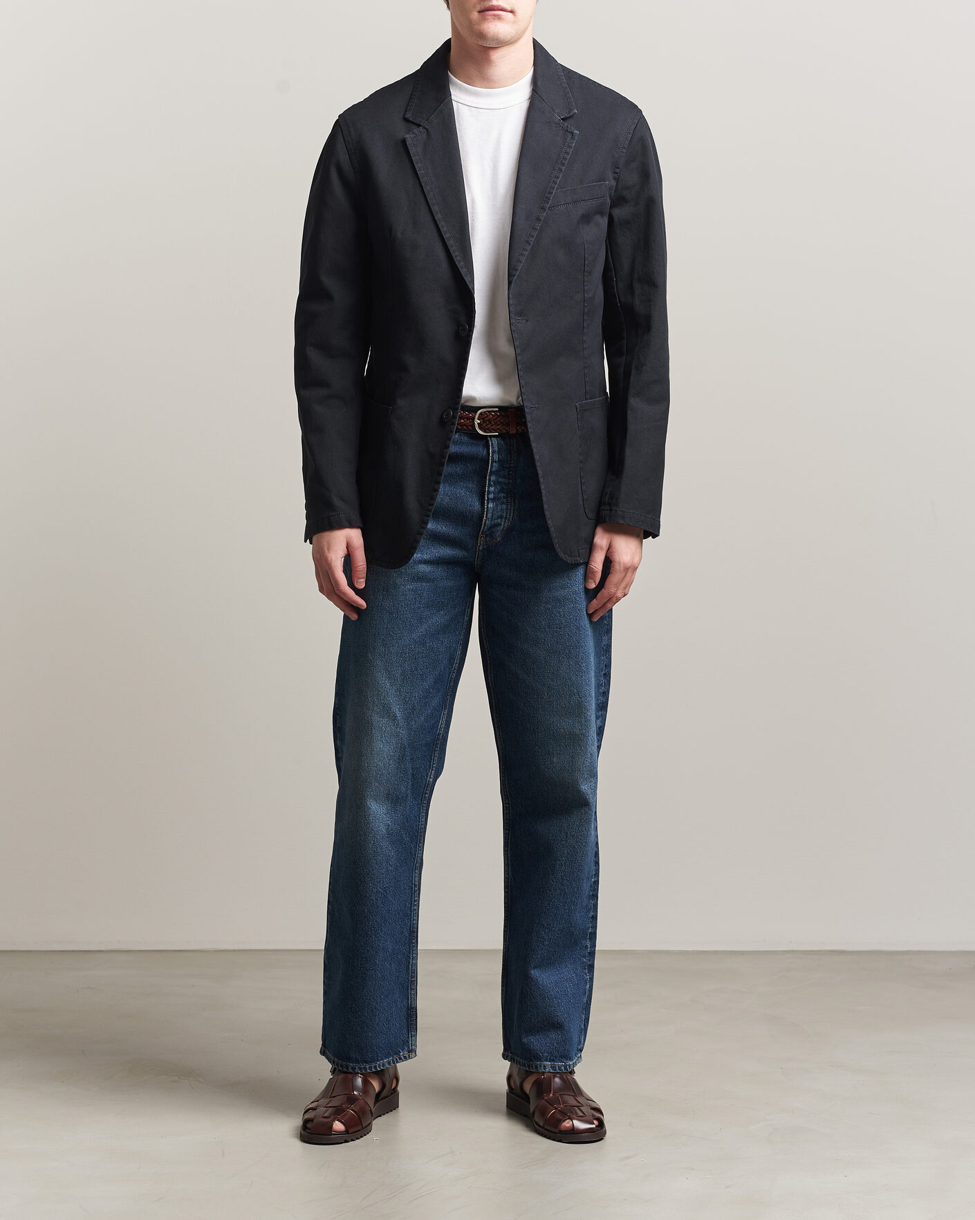 Uomini | Blazers | Filippa K | Christopher Cotton Blazer Black