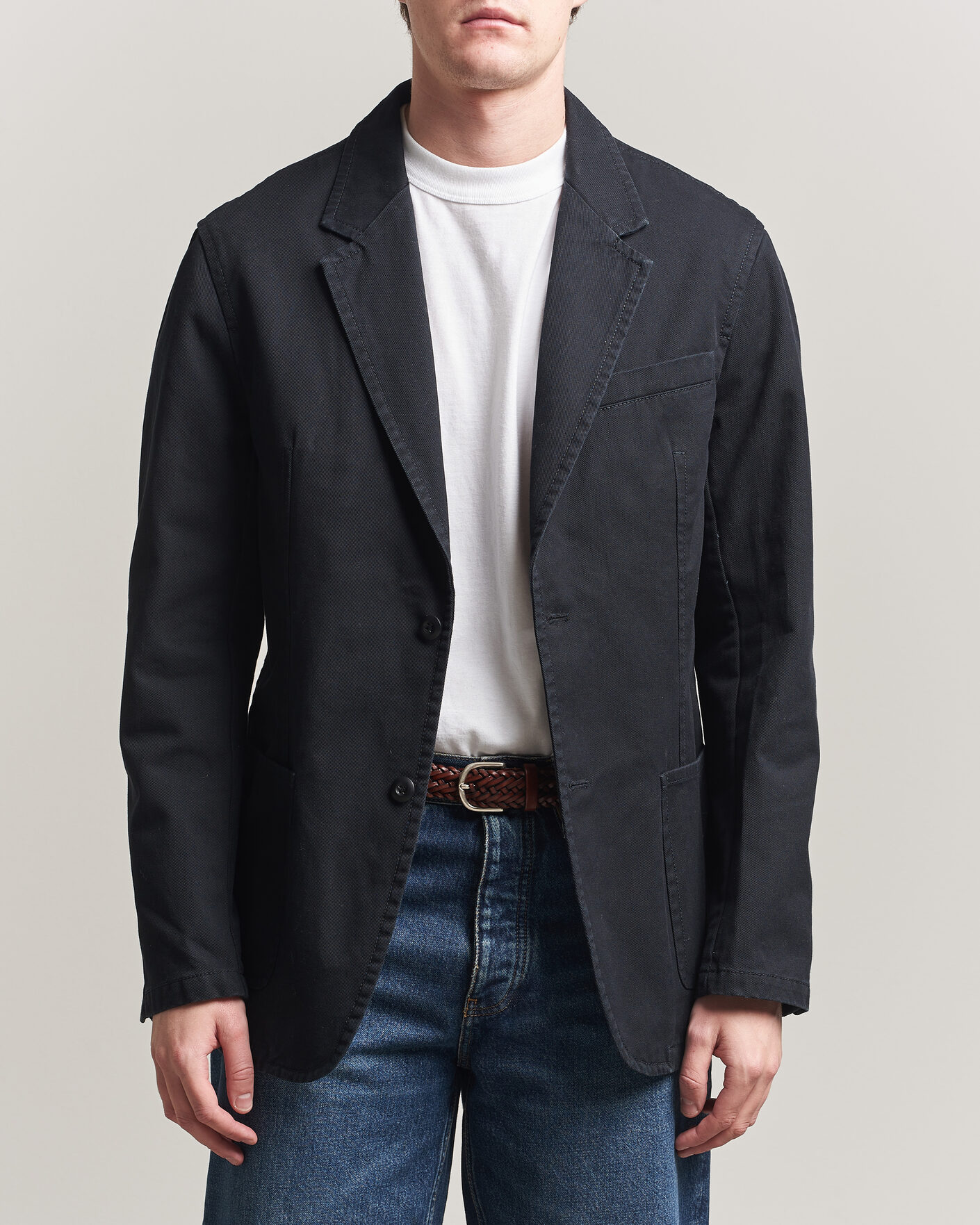 Uomini | Blazers | Filippa K | Christopher Cotton Blazer Black
