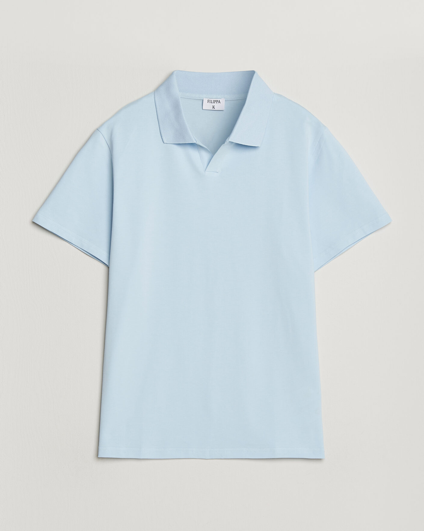 Uomini | Polo | Filippa K | Soft Lycra Polo T-Shirt Frost Blue