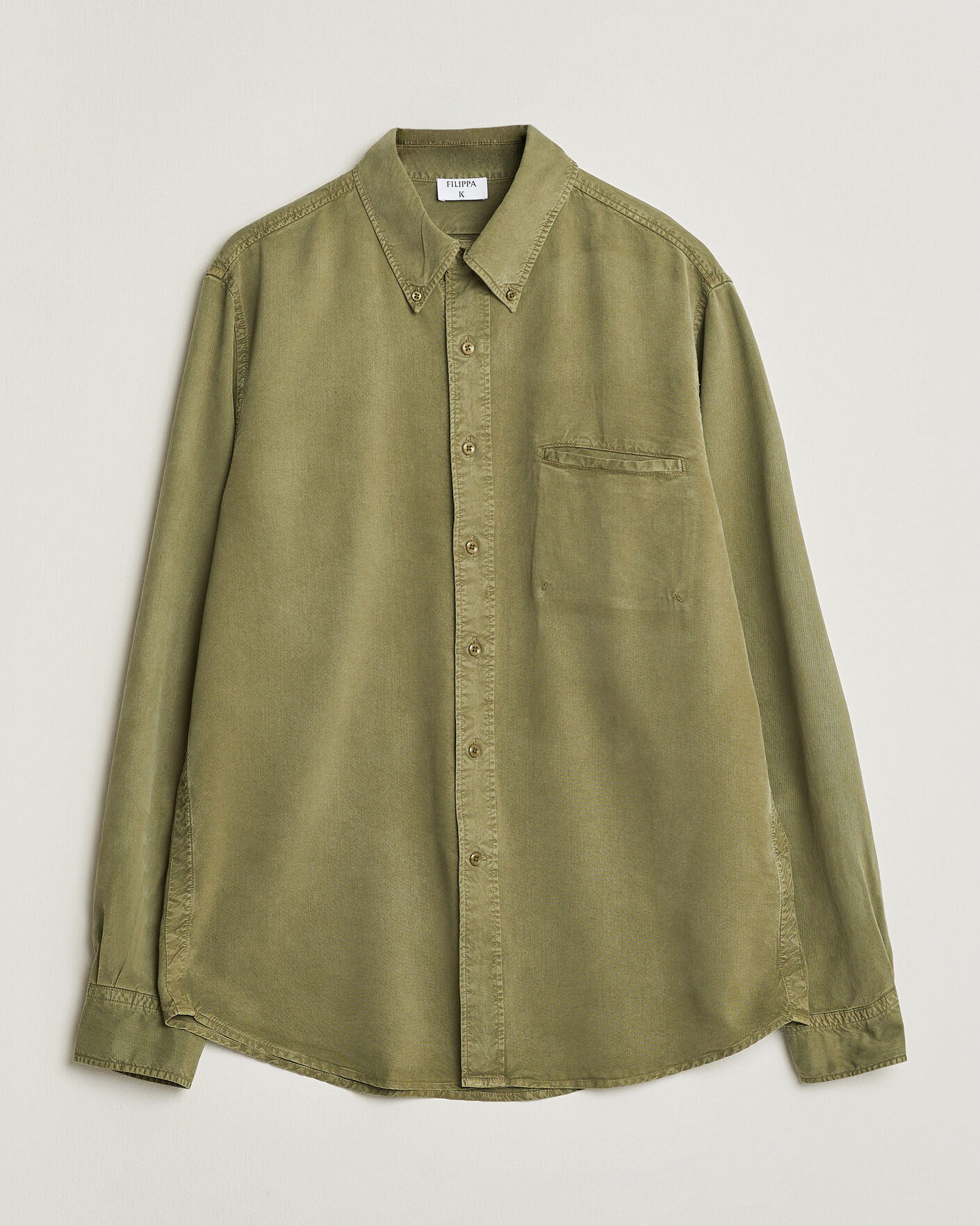 Uomini | Camicie | Filippa K | Zack Lyocell Shirt Laurel Green