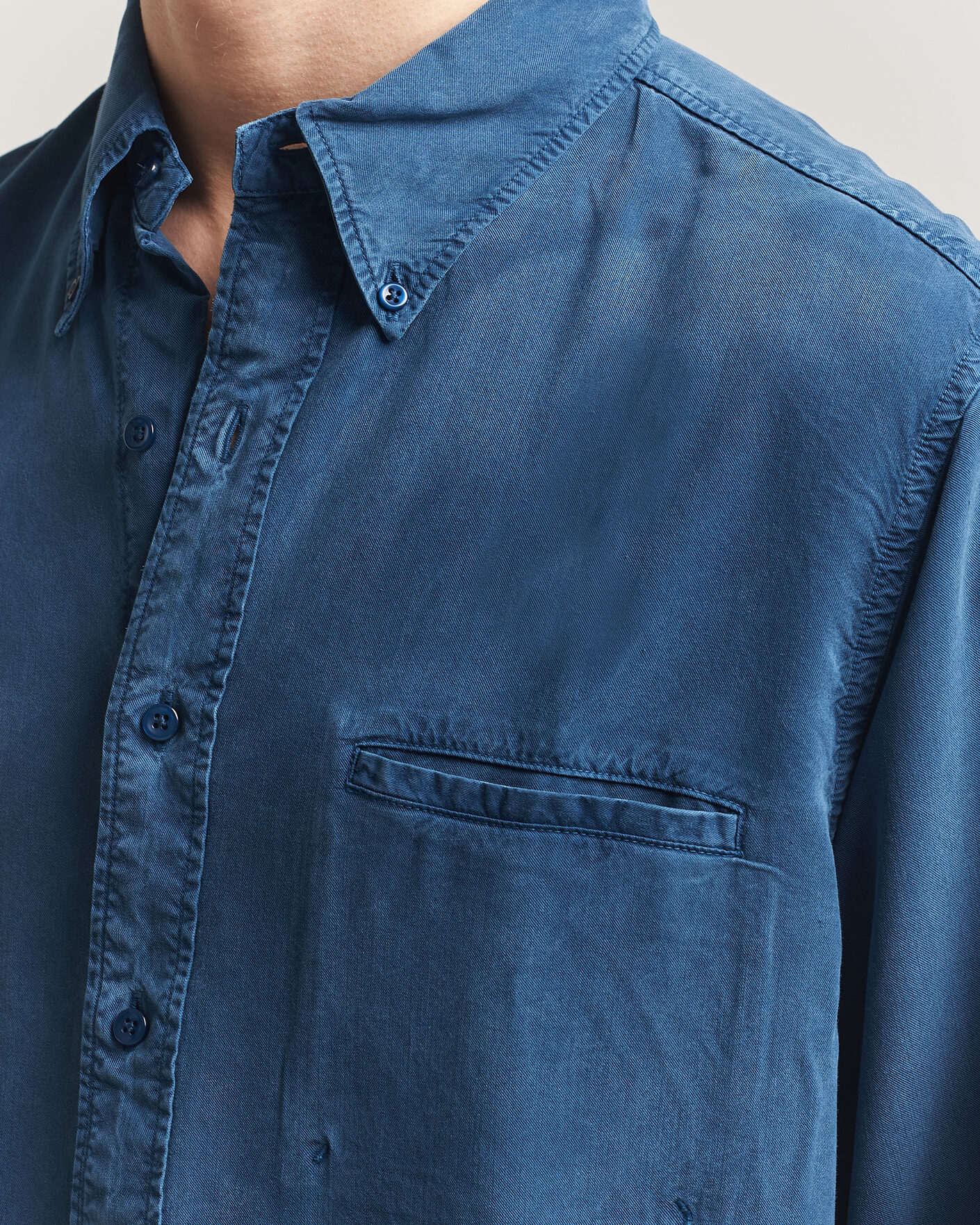 Uomini | Camicie | Filippa K | Zack Lyocell Shirt Night Teal