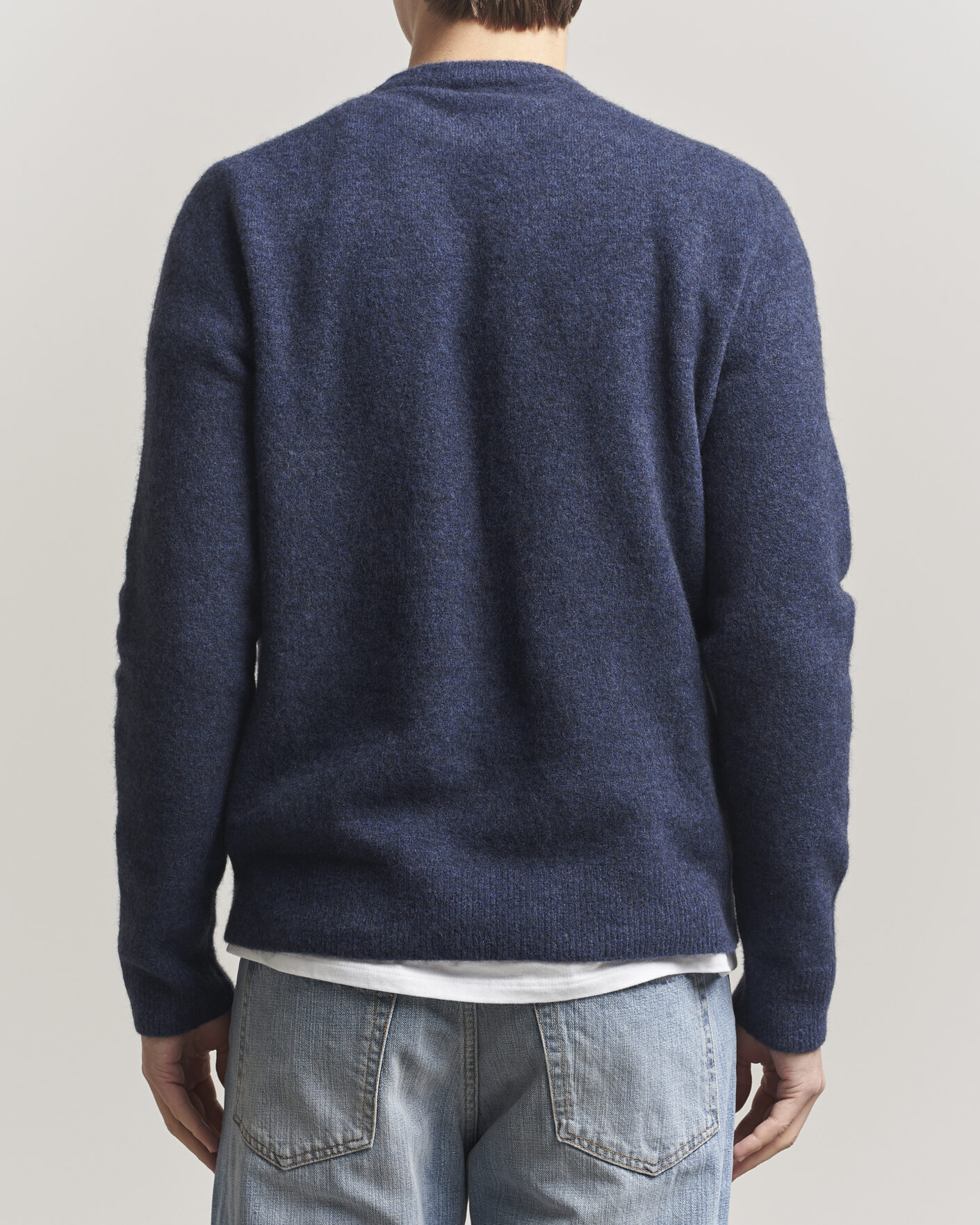Uomini | Maglieria | Filippa K | Yak Knitted Sweater Night Teal