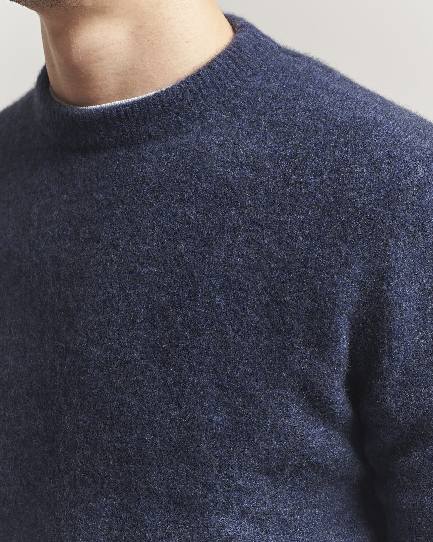 Uomini | Maglieria | Filippa K | Yak Knitted Sweater Night Teal