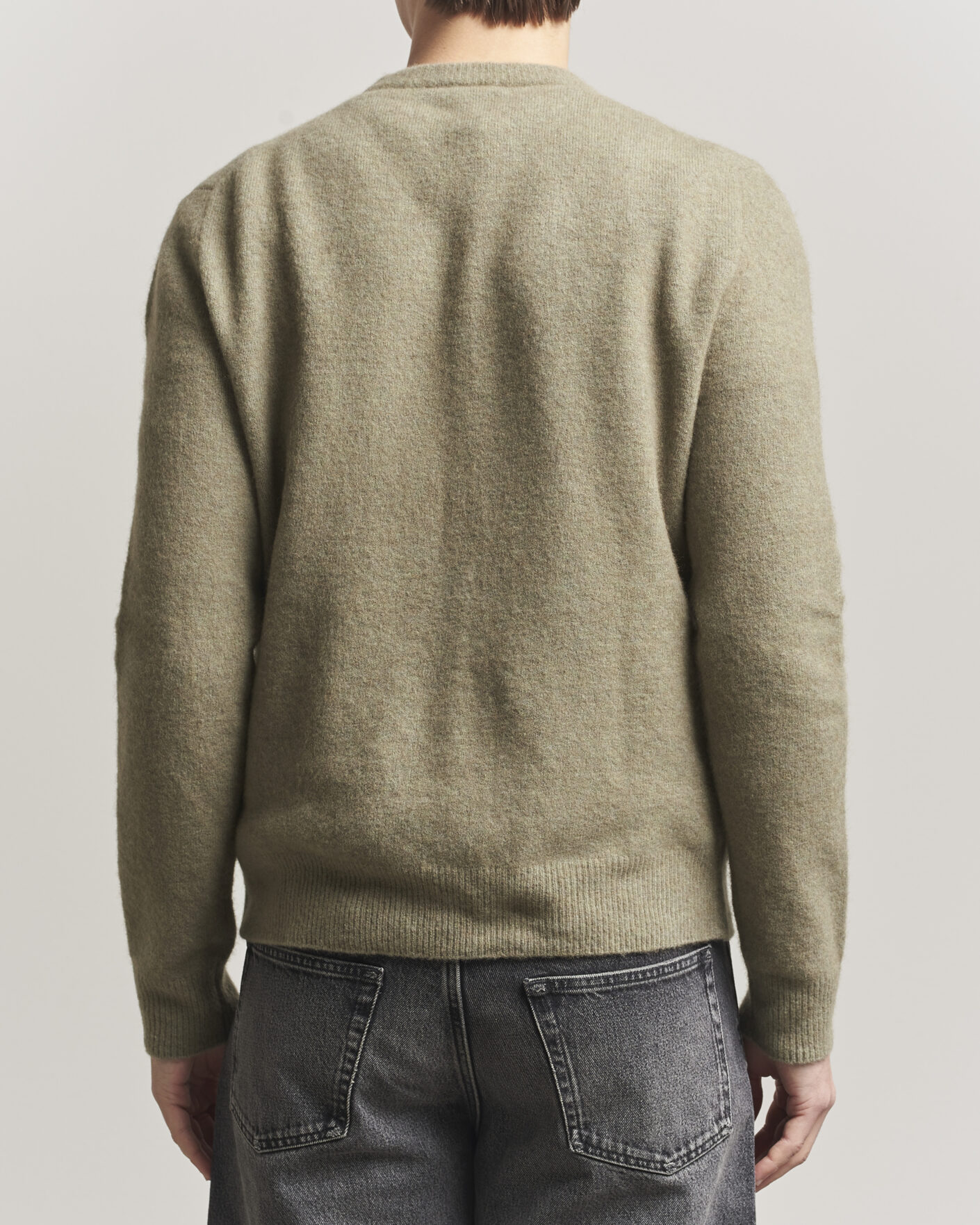 Uomini | Maglieria | Filippa K | Yak Knitted Sweater Light Green