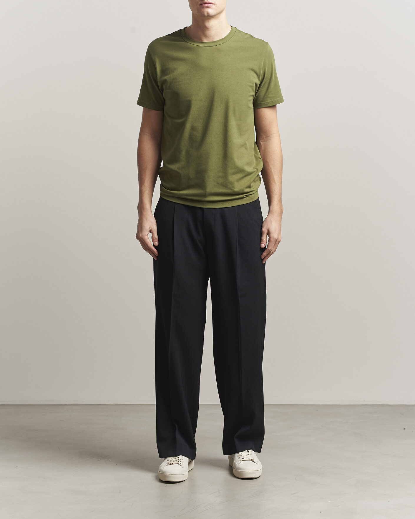 Uomini | T-shirt | Filippa K | Soft Lycra T-Shirt Laurel Green
