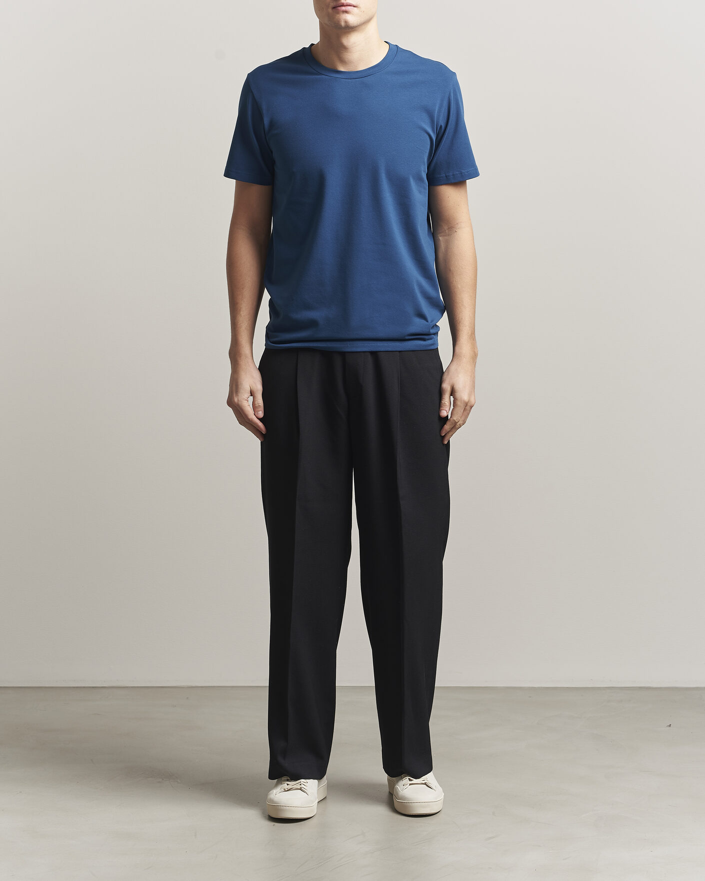 Uomini | T-shirt | Filippa K | Soft Lycra T-Shirt Night Teal
