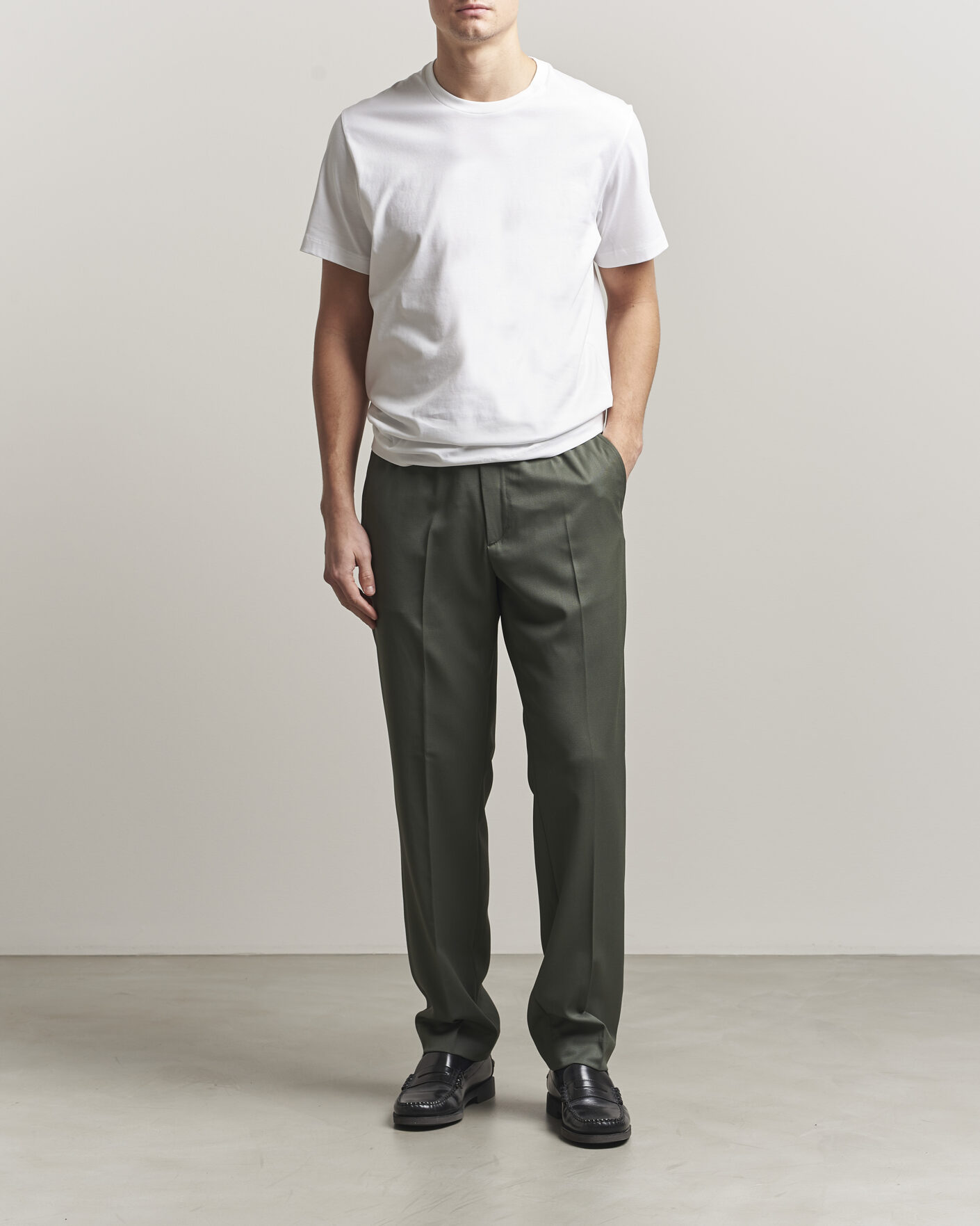 Uomini | T-shirt | Filippa K | Filip Crew Neck T-Shirt White