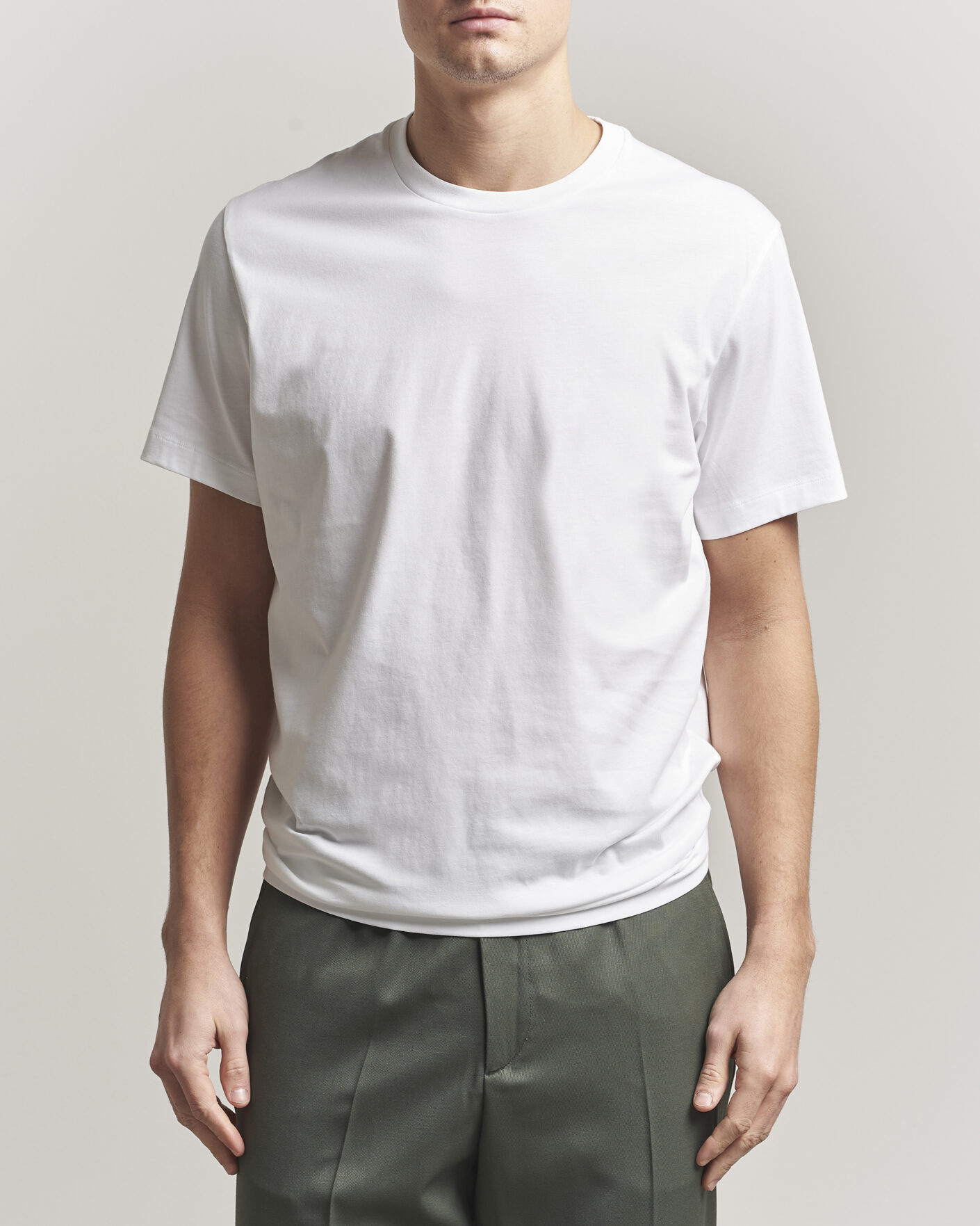 Uomini | T-shirt | Filippa K | Filip Crew Neck T-Shirt White