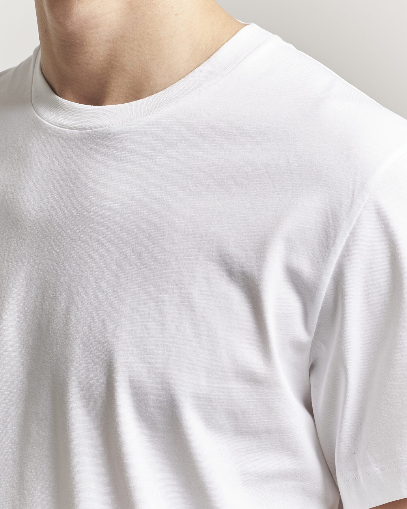 Uomini | T-shirt | Filippa K | Filip Crew Neck T-Shirt White
